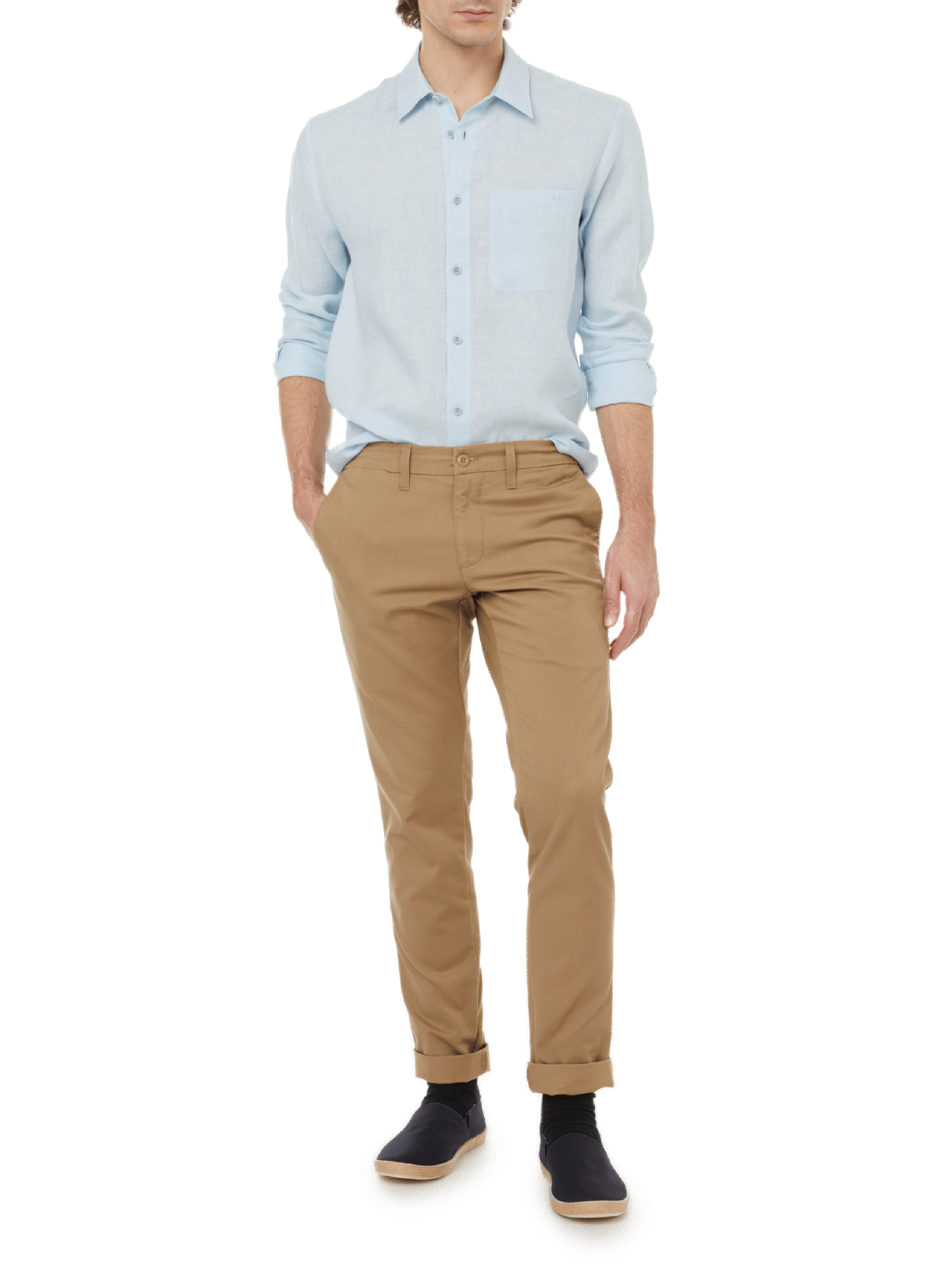 Cassel linen shirt A.P.C. Blue