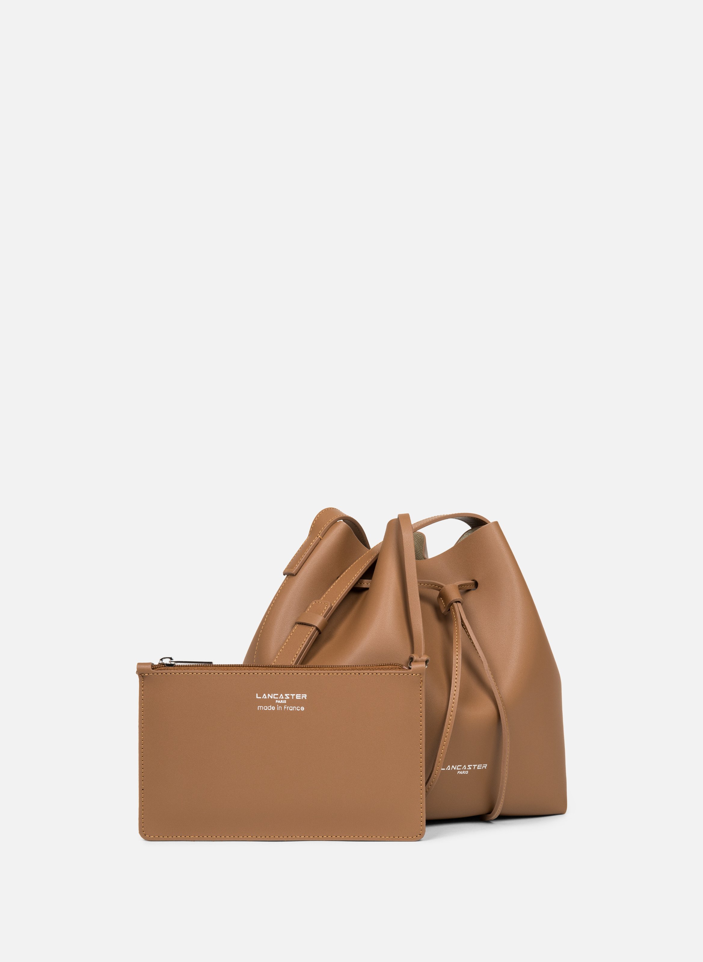 Large bucket bag - Pur & Element City LANCASTER Brown