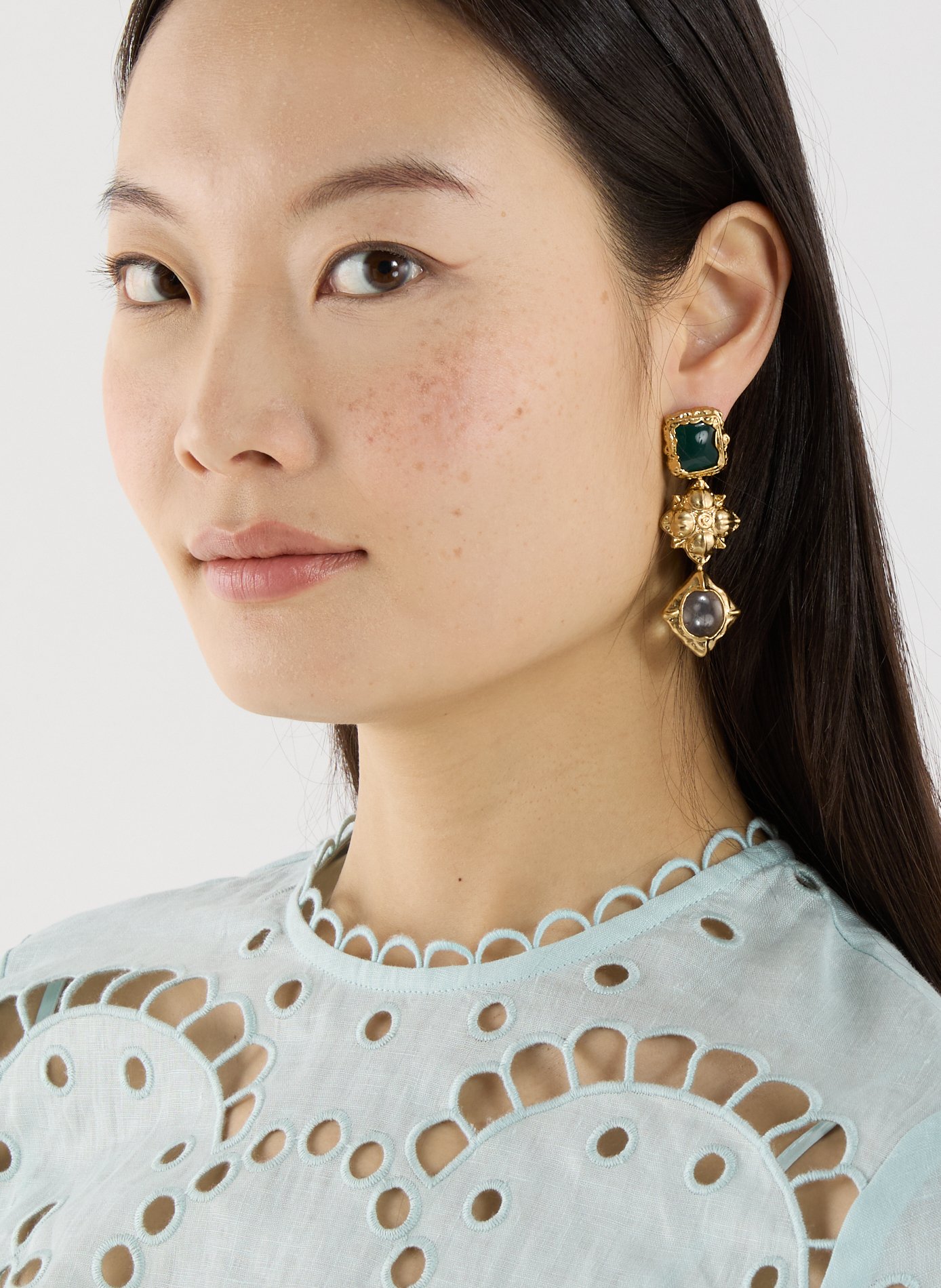 Wisp dangling earrings ZIMMERMANN Multicolour