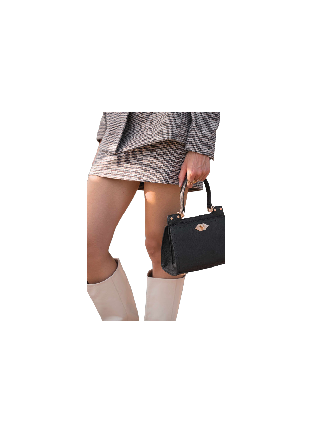 Trianon | sac porté main pm Noir