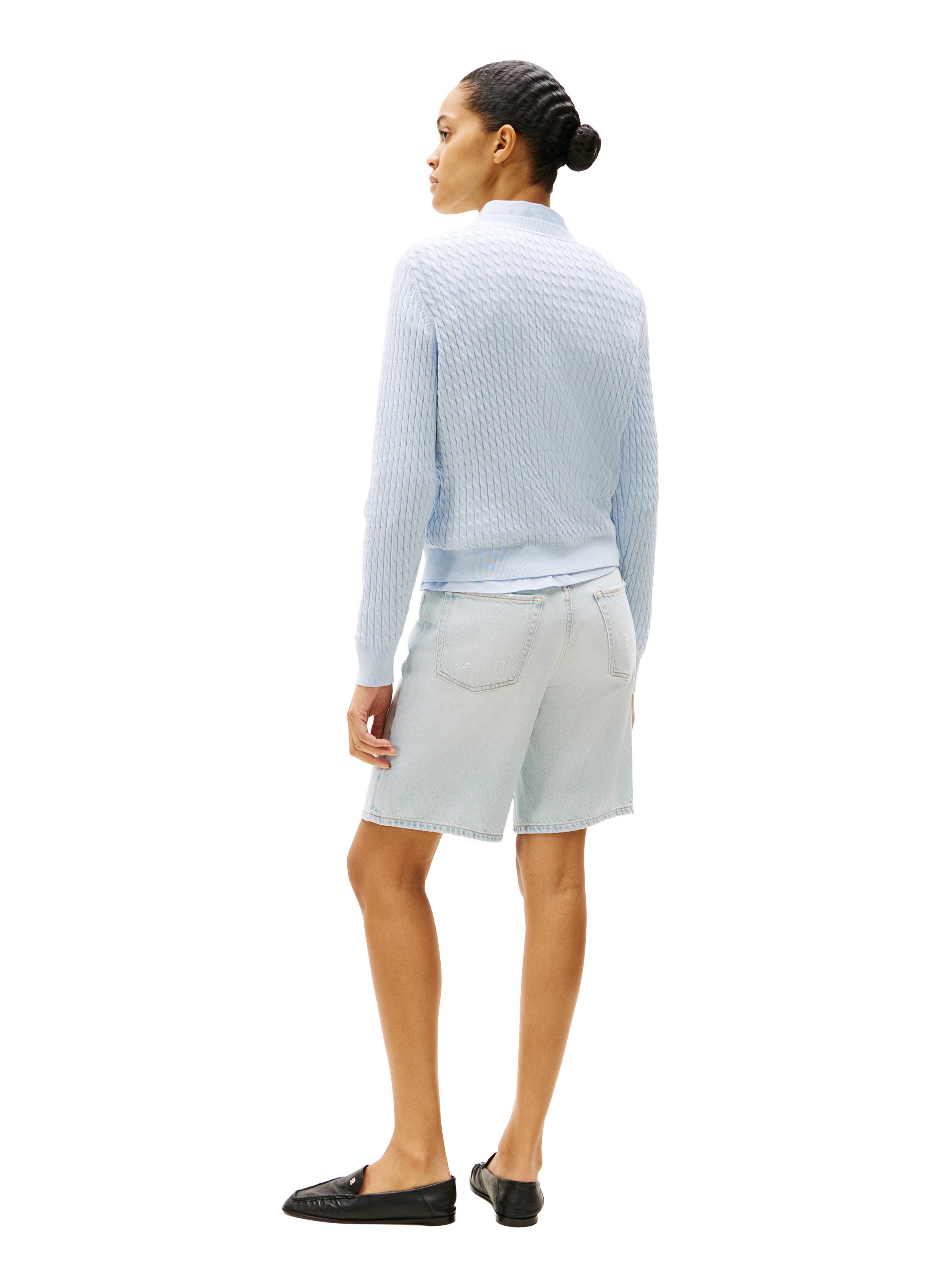 Cable-knit cotton Jumper TOMMY HILFIGER Blue