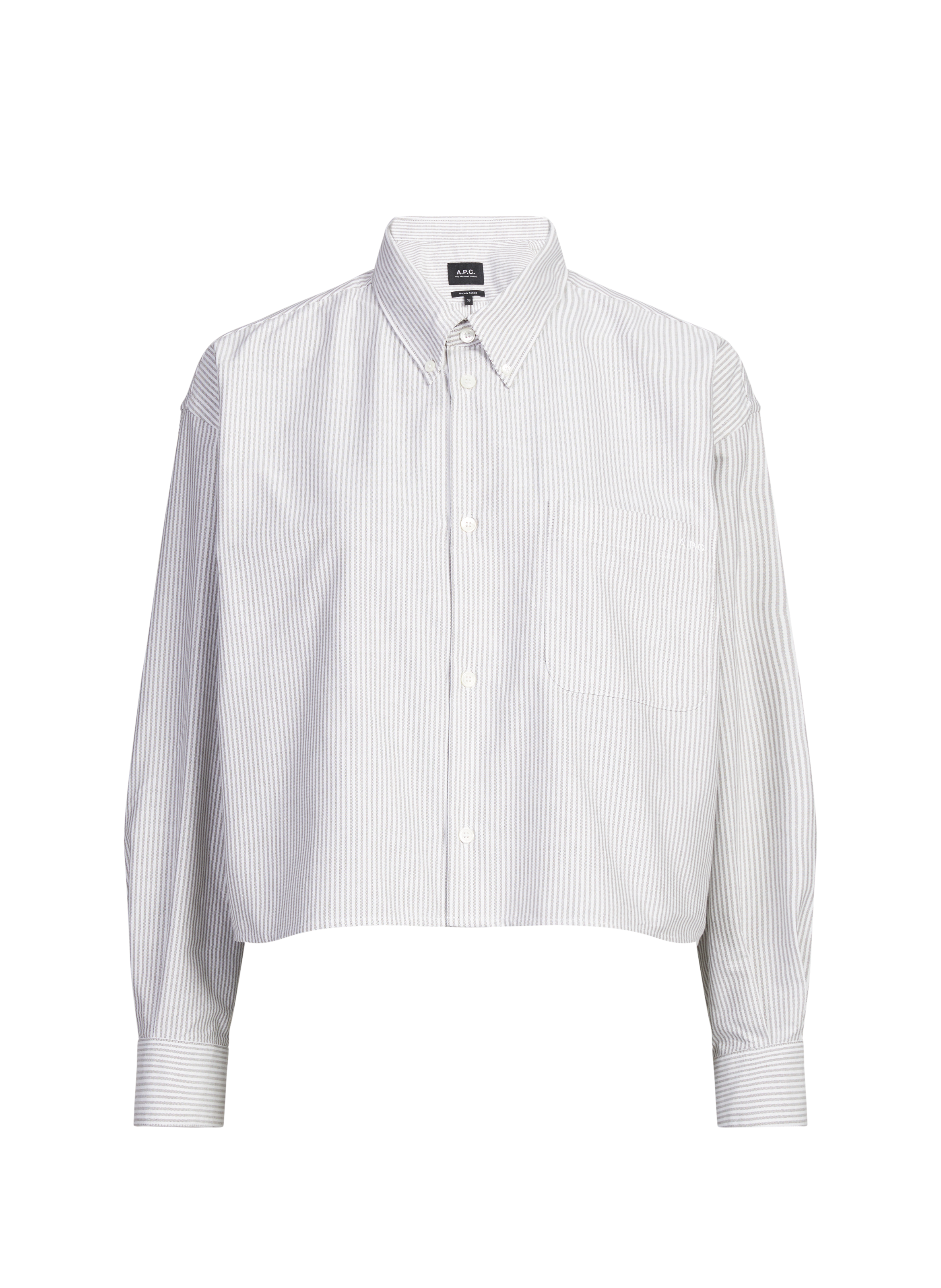 Chemise courte en coton  A.P.C. Vert