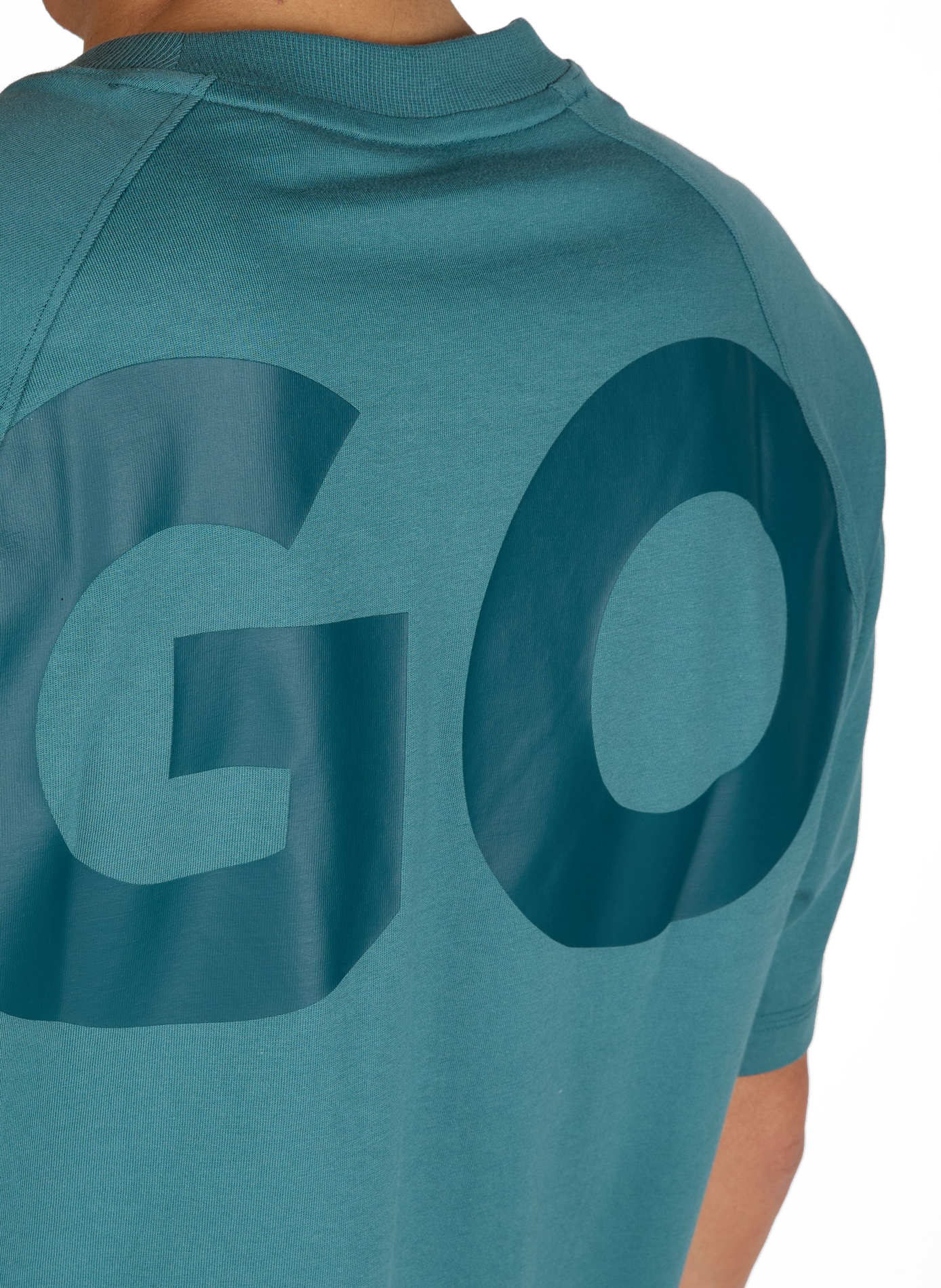 Cotton round-neck T-shirt HUGO BLUE Blue