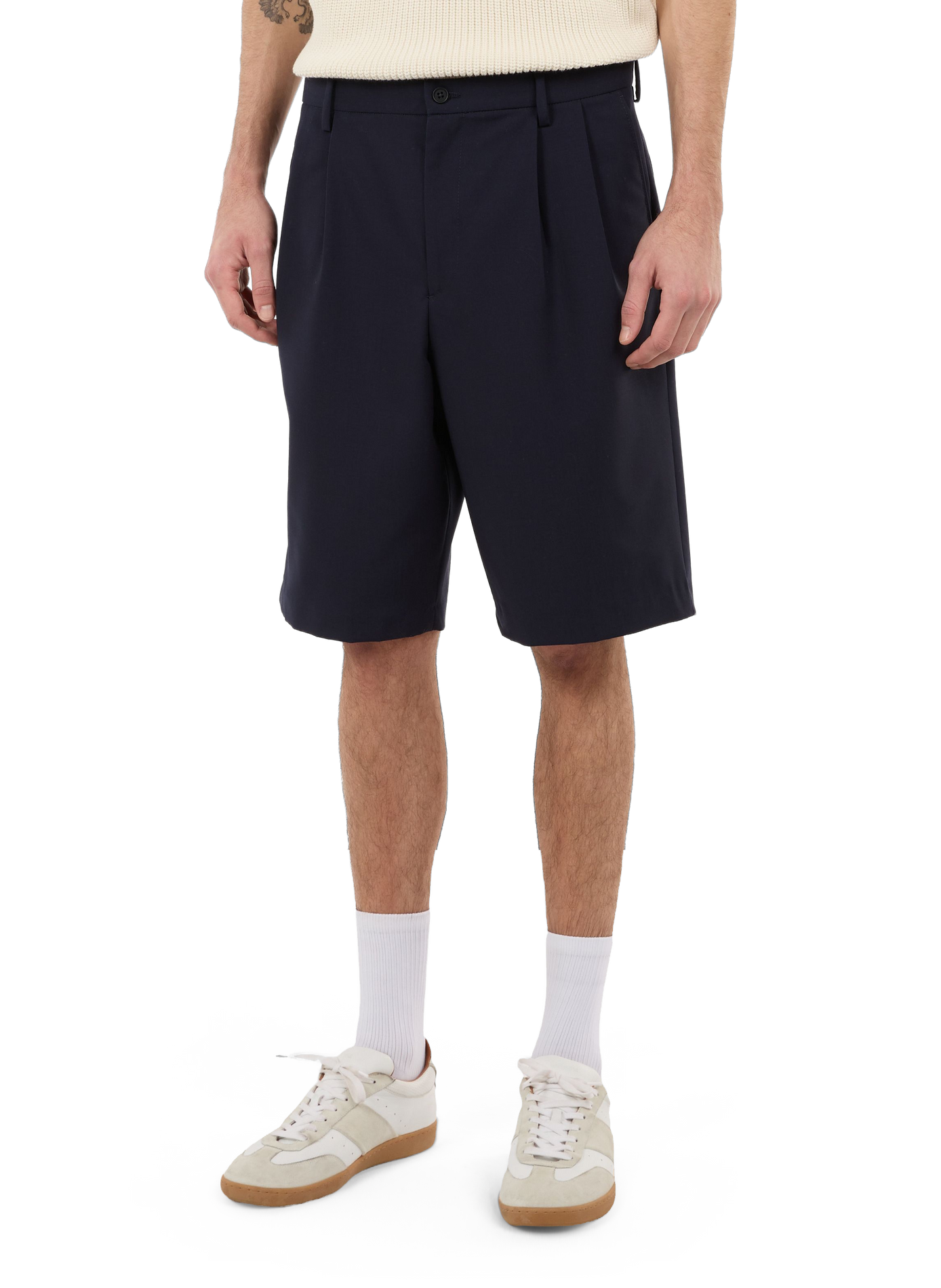 Wool Hela-B Bermuda SAISON 1865 Blue