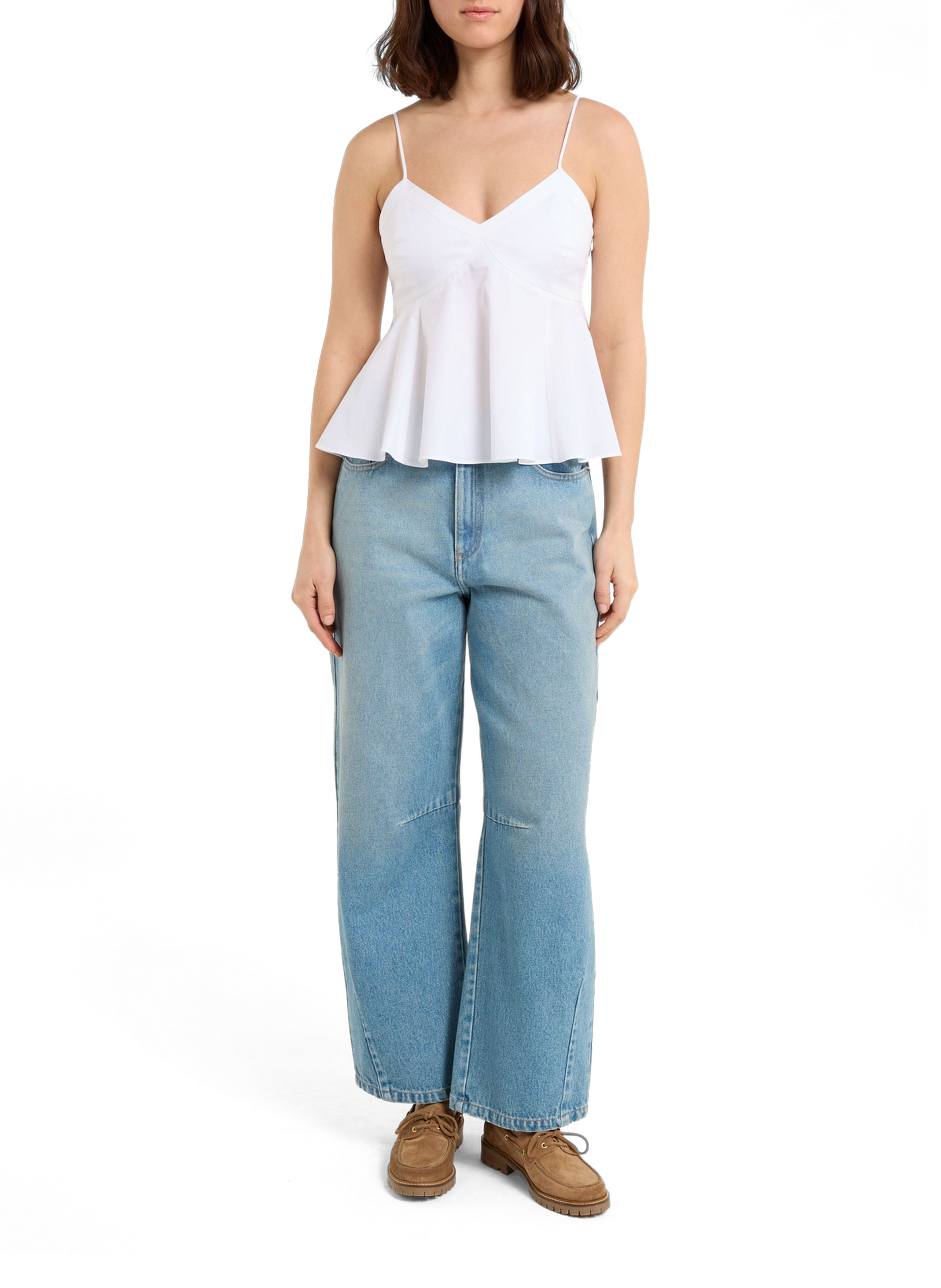 Top Aplum en coton mélangé SAISON 1865 Blanc