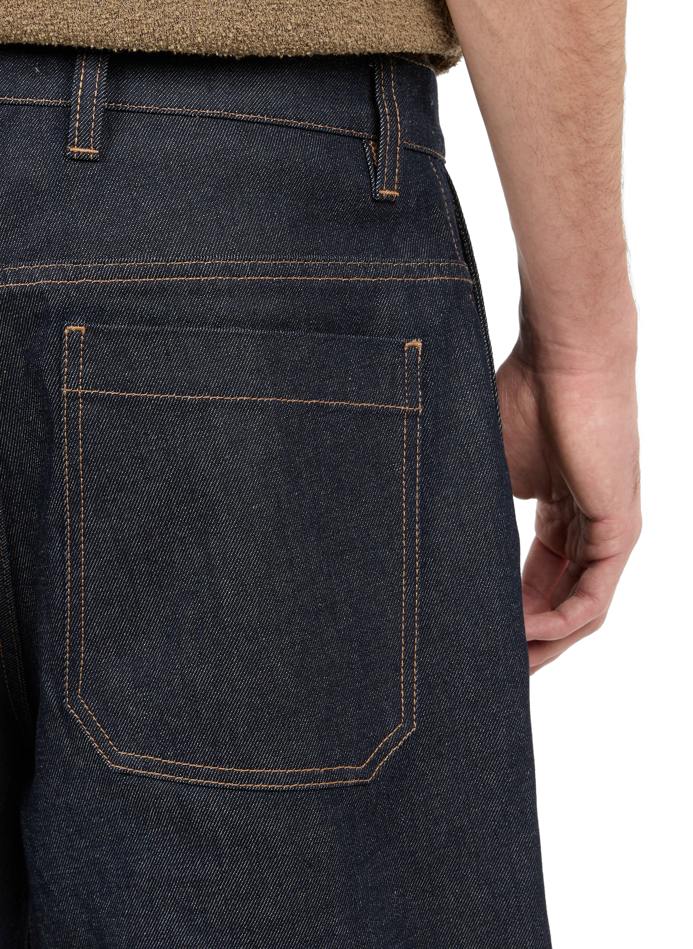Denim Bermuda Shorts by HAVER-B in cotton SAISON 1865 Blue