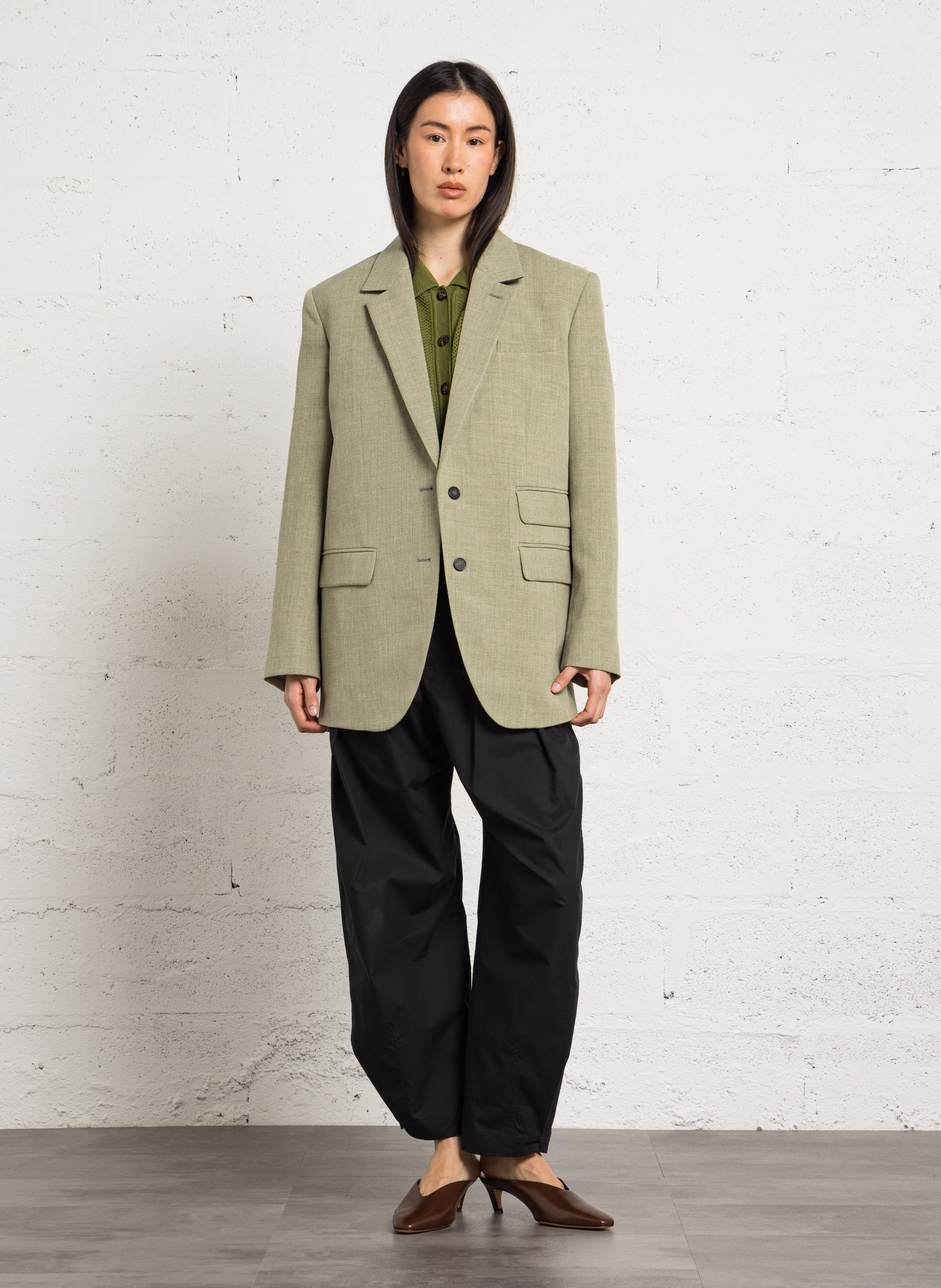 Veste col tailleur harvest SOEUR Marron