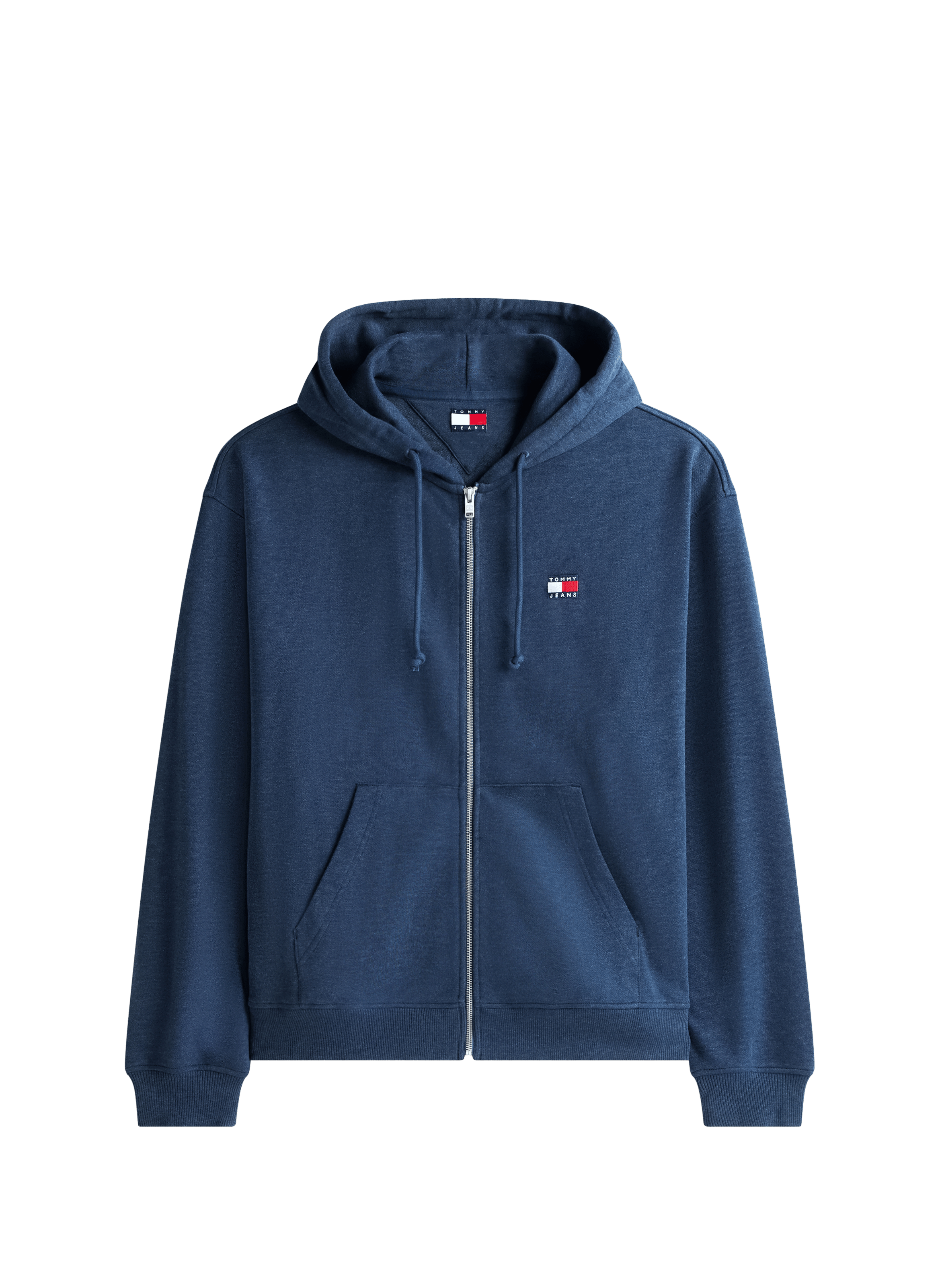 Cotton blend zipped hoodie TOMMY HILFIGER Blue