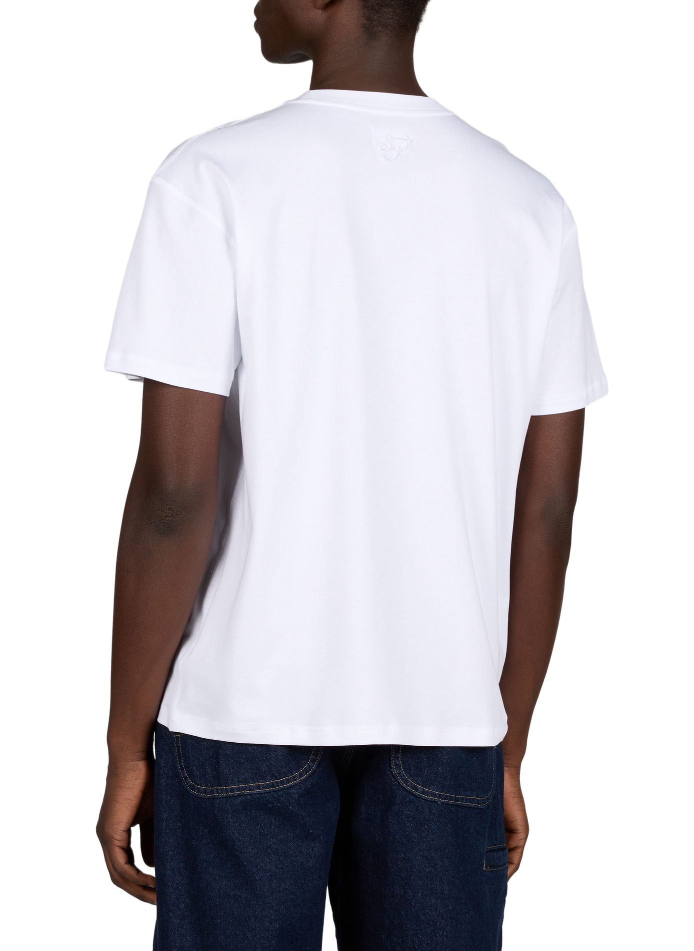 Biker-style cotton t-shirt 3 PARADIS White