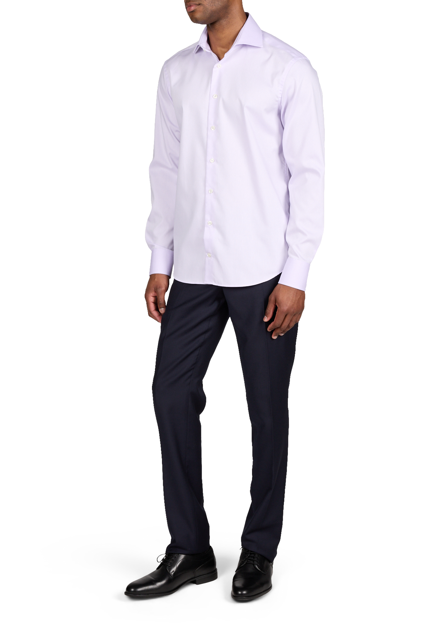 Chemise unie col classique en coton VAN LAACK Rose
