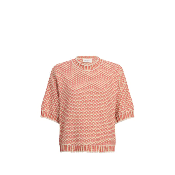 Pull maille Catina Pilla à manches courtes en coton mélangé Pull maille Catina Pilla à manches courtes en coton mélangé