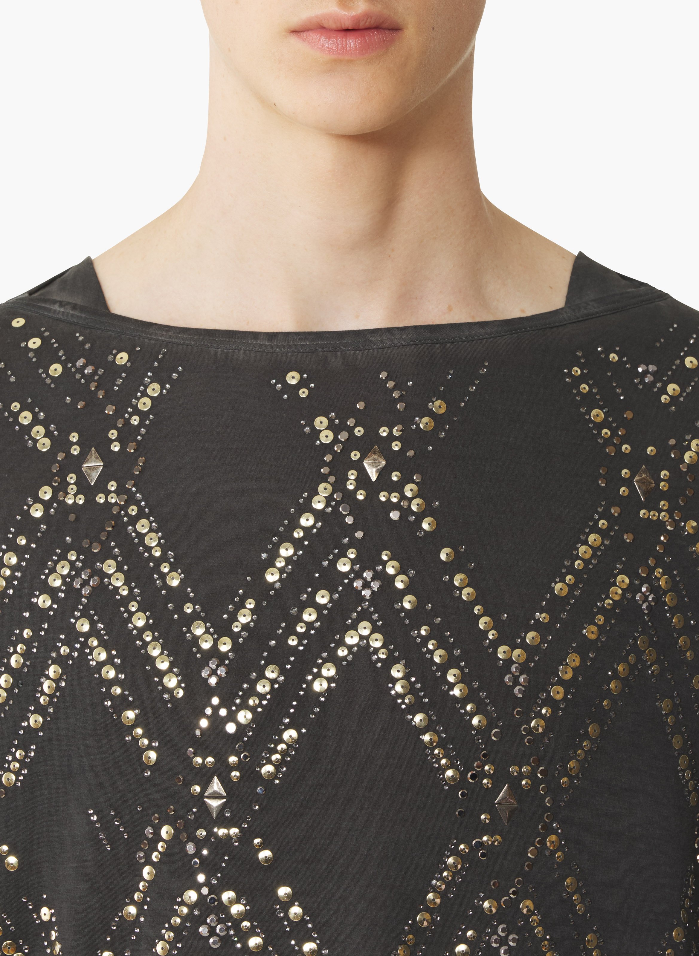 Haut à sequins et perles LANVIN Noir