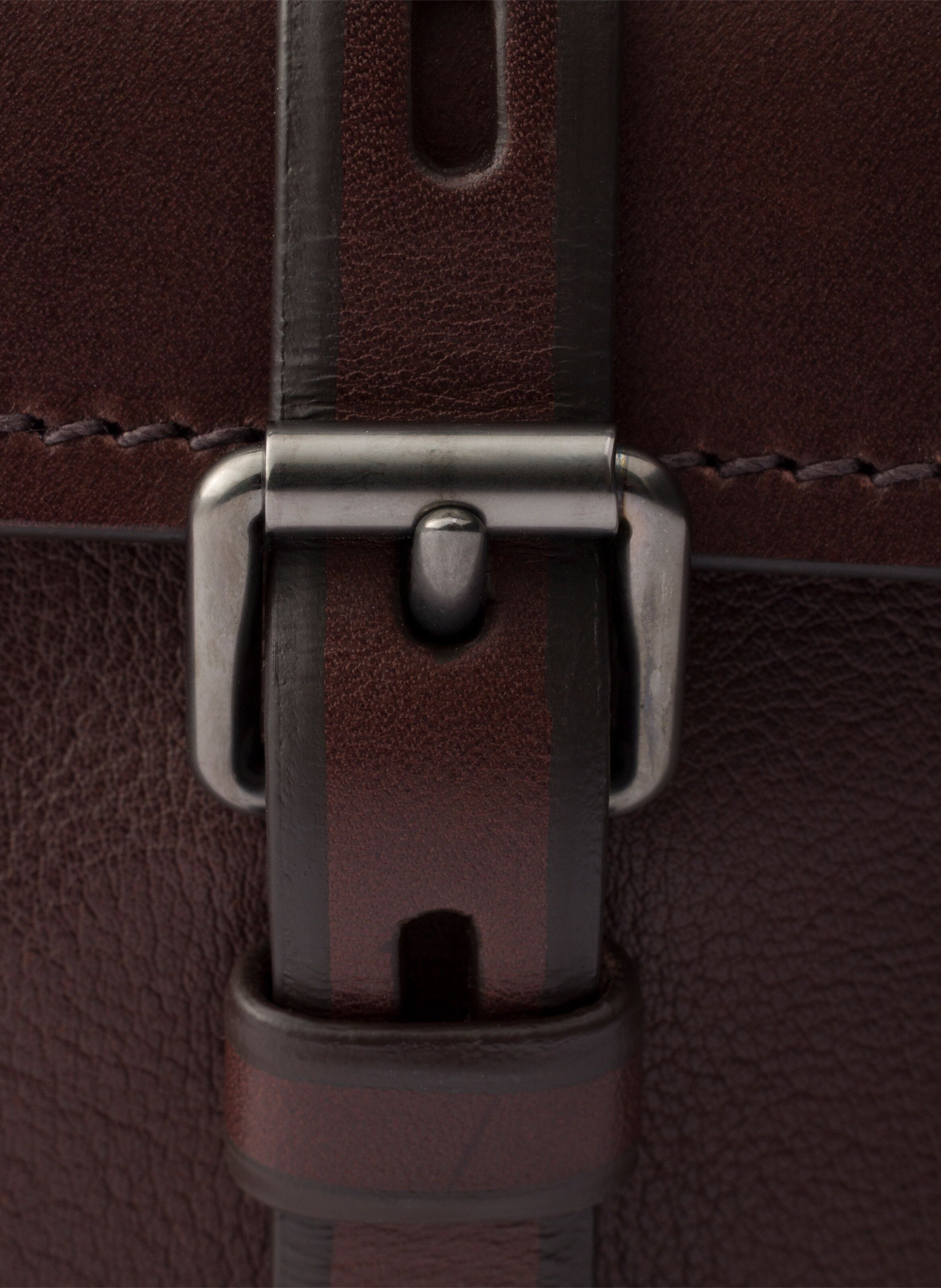 Cabas en cuir prada route Marron