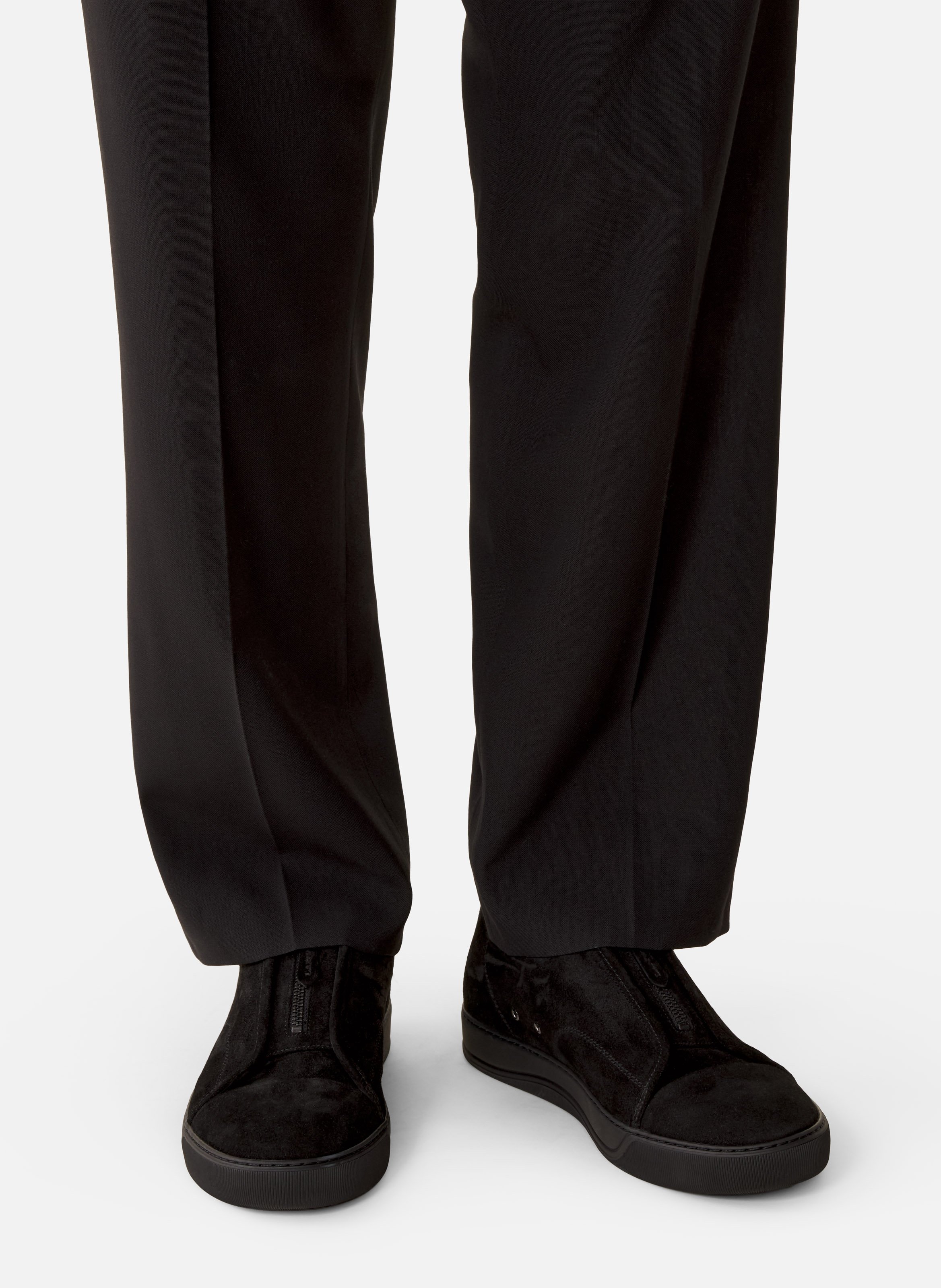 Sneakers dbb1 zip en suede LANVIN Noir