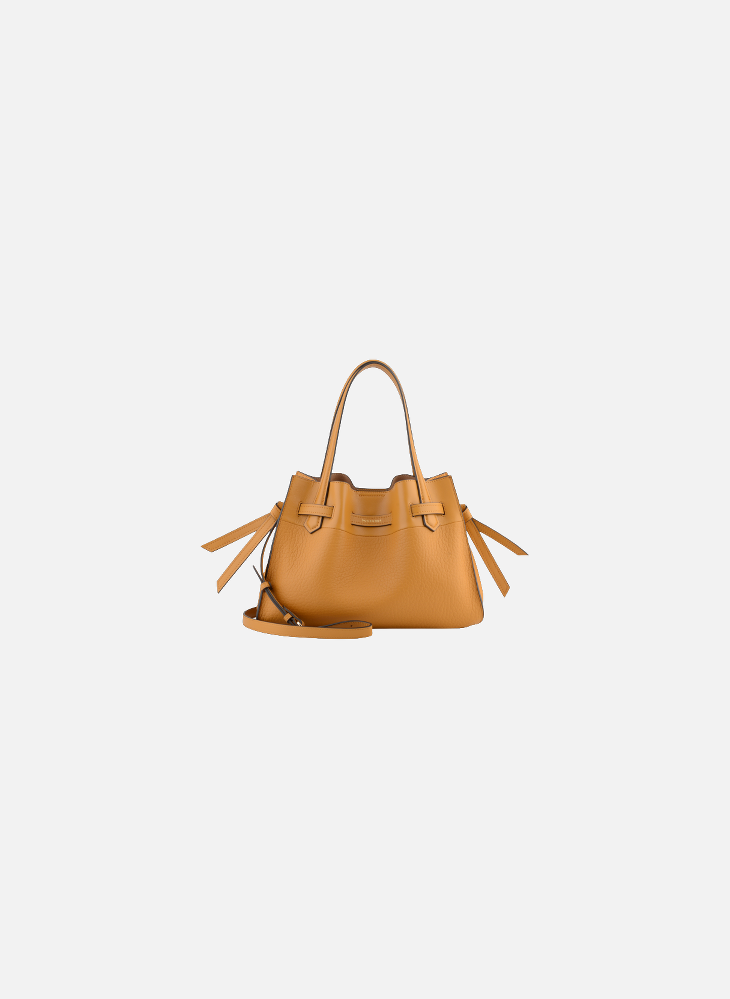 Blossom | sac à main pm en cuir de vachette POURCHET Jaune
