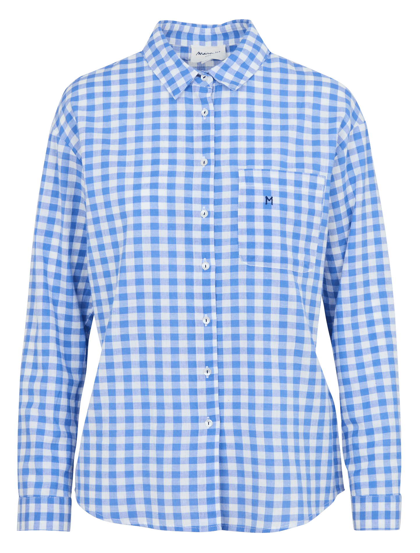 Chemise à carreaux en coton marilou MAISON 123 Bleu
