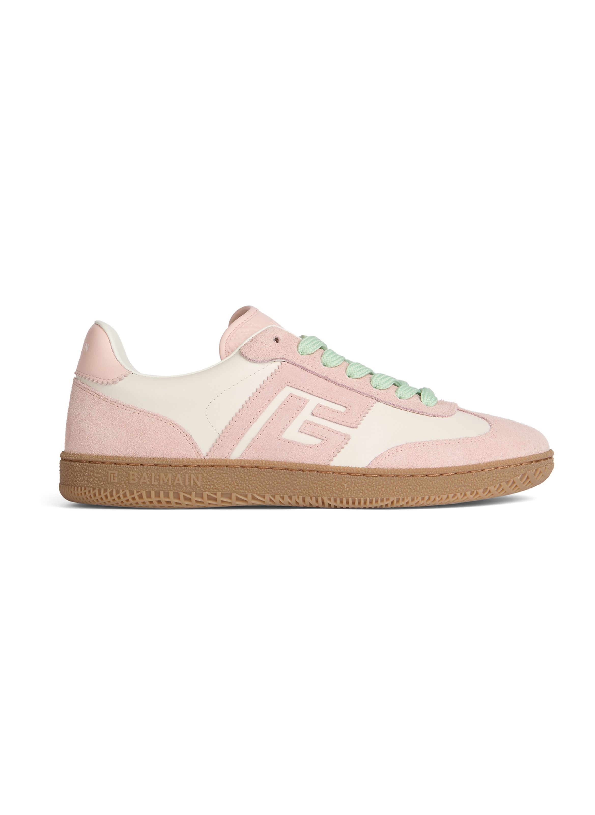 Baskets balmain swan en cuir lisse et suédé BALMAIN Multicolore