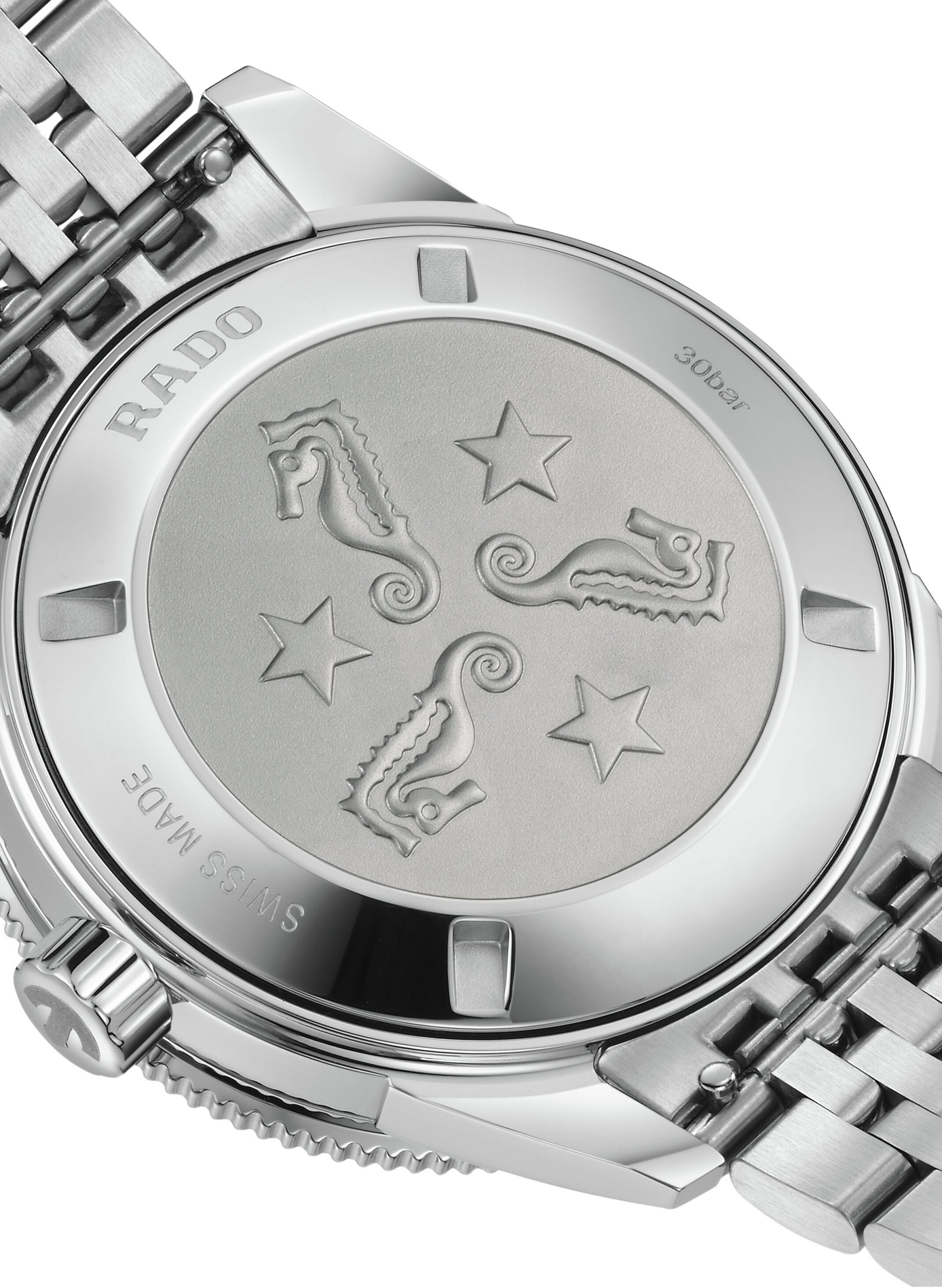 Montre automatique Captcook en acier inoxydable RADO Noir