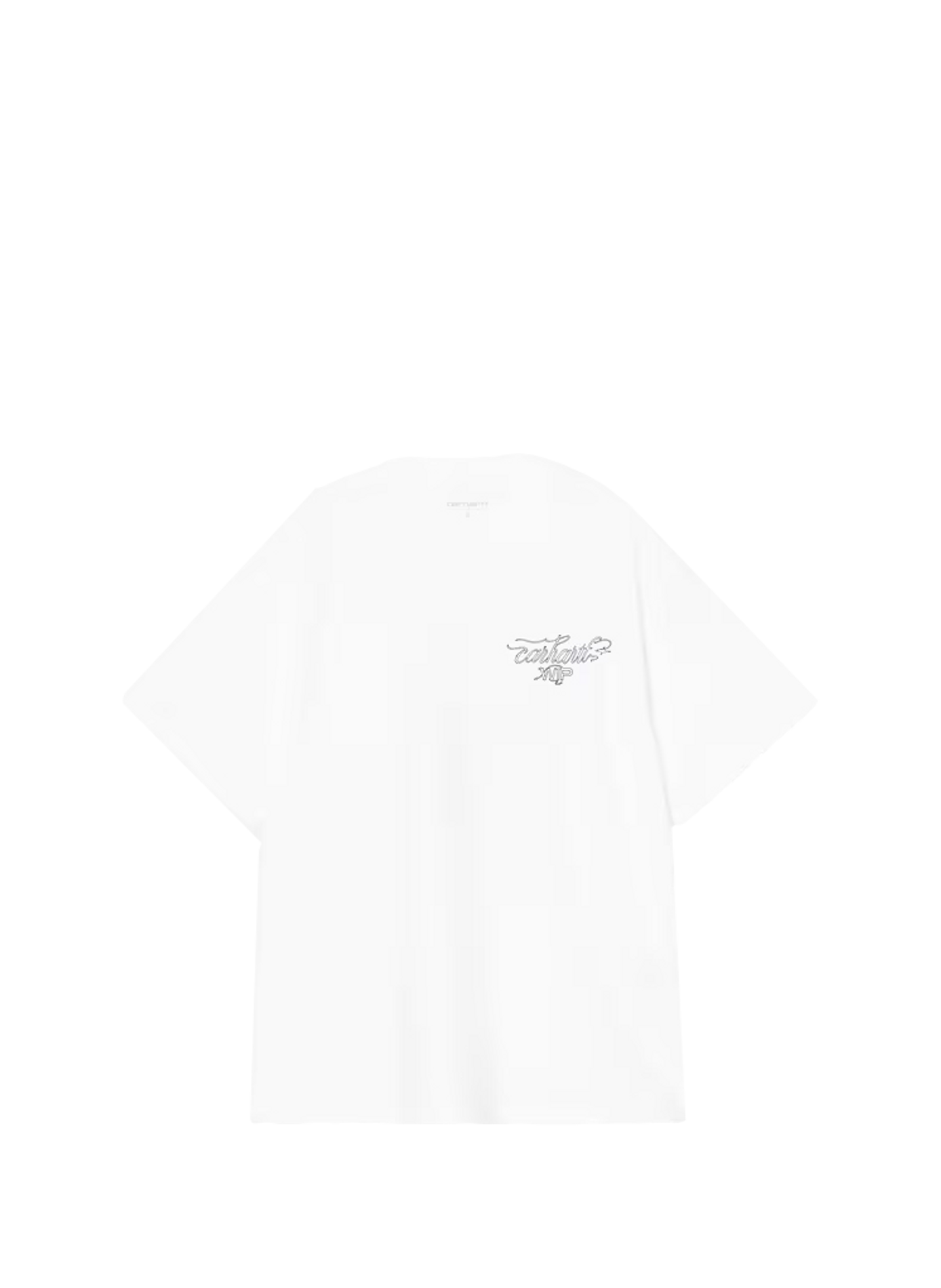 T-shirt met zeefdruk op de rug CARHARTT WIP Wit