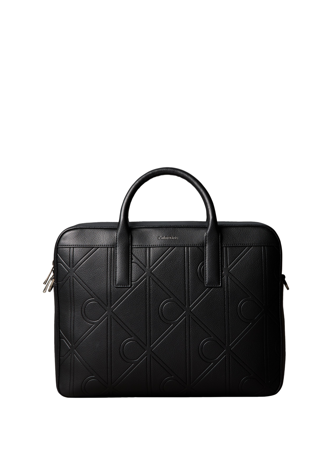 Sac ordinateur texturé à détail logo CALVIN KLEIN Noir