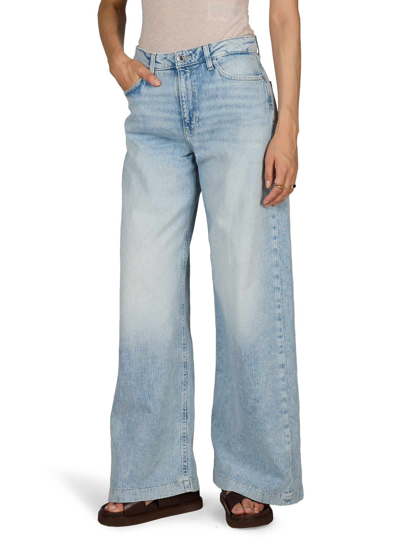High-waisted Bellagio jeans GUESS Blue