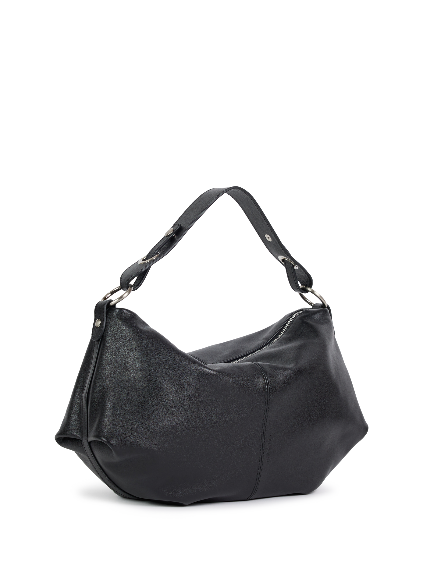 Sac bandoulière en cuir NAT & NIN Noir