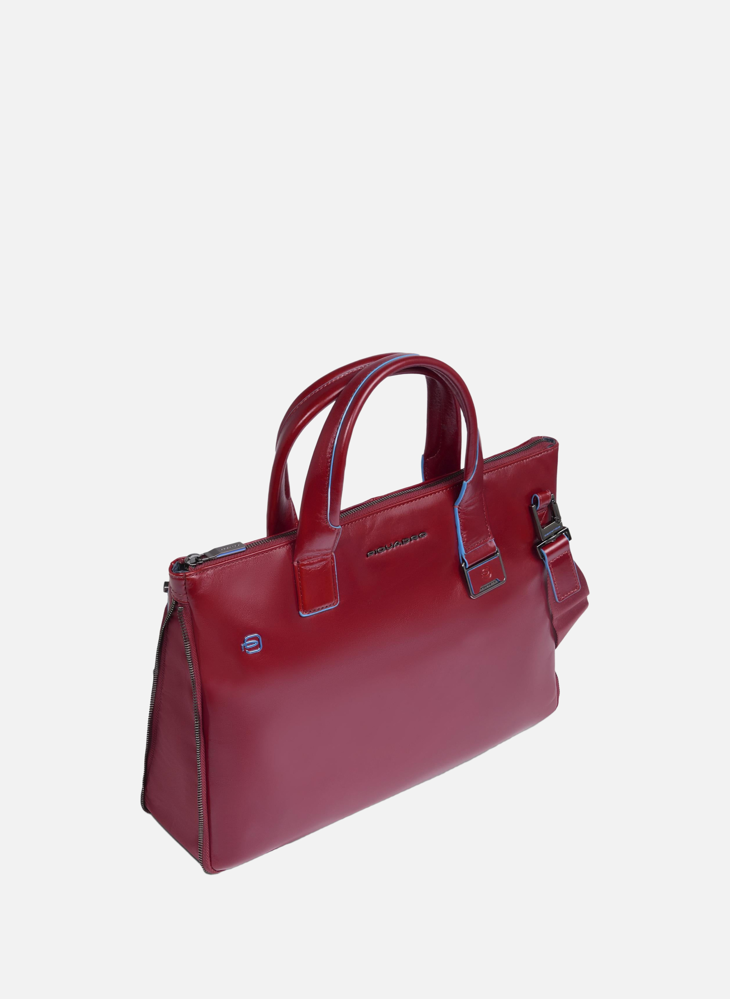 Sac à ordinateur mince 14" personnalisable PIQUADRO Rouge