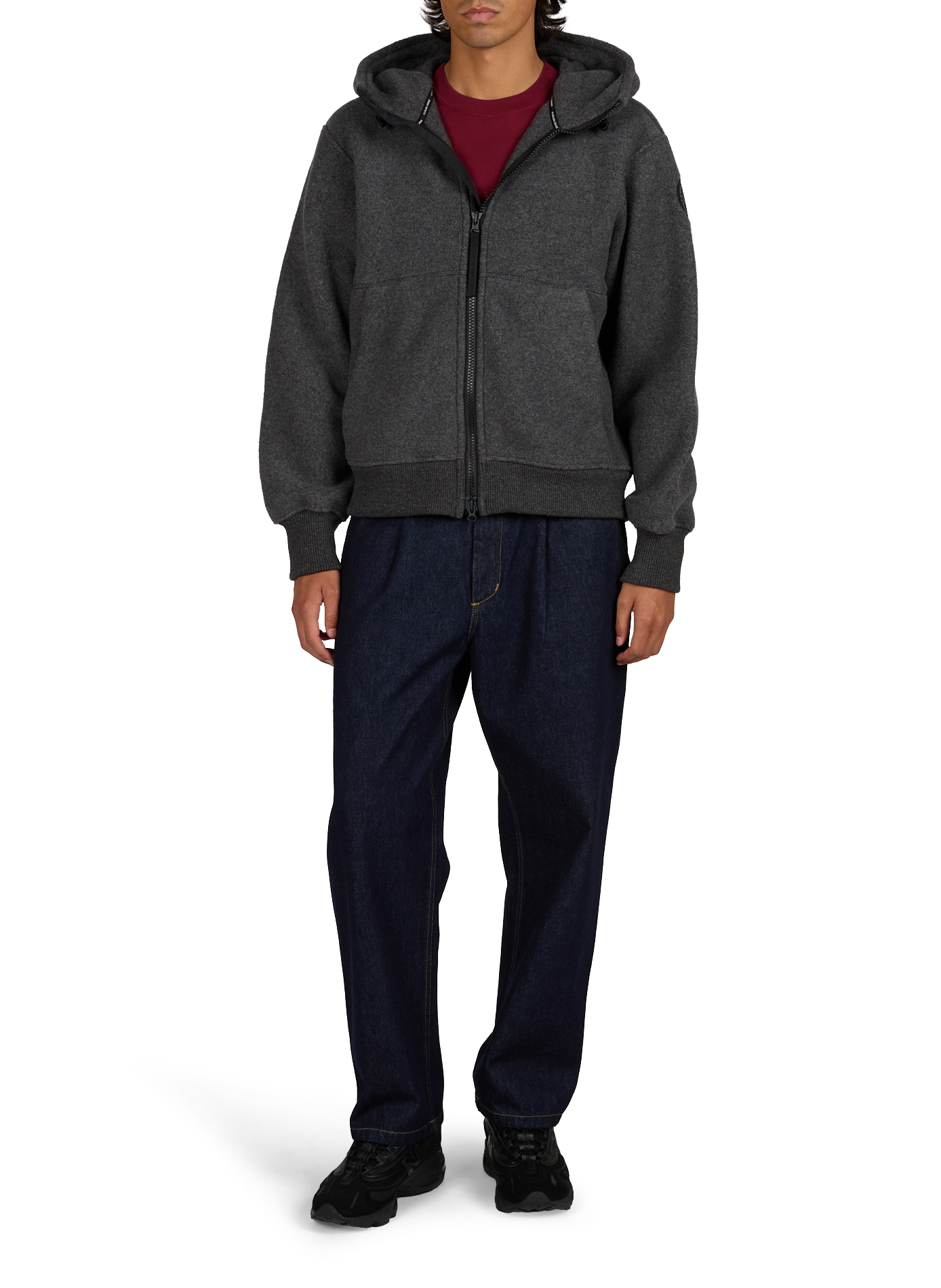 Fleecejas Chilliwack Zwart CANADA GOOSE Grijs