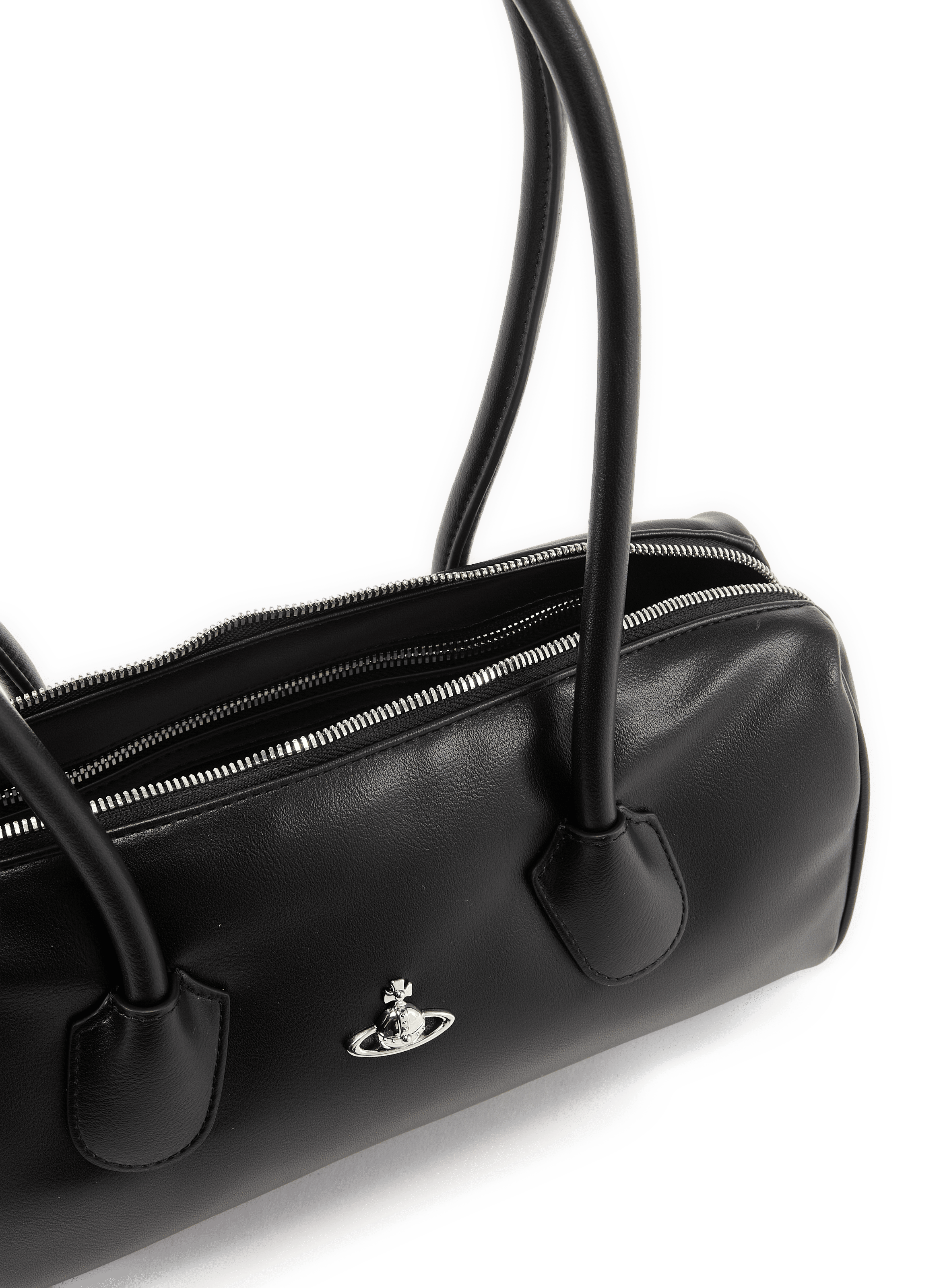 Reißverschluss-Tasche in Uni-Farbe VIVIENNE WESTWOOD Schwarz