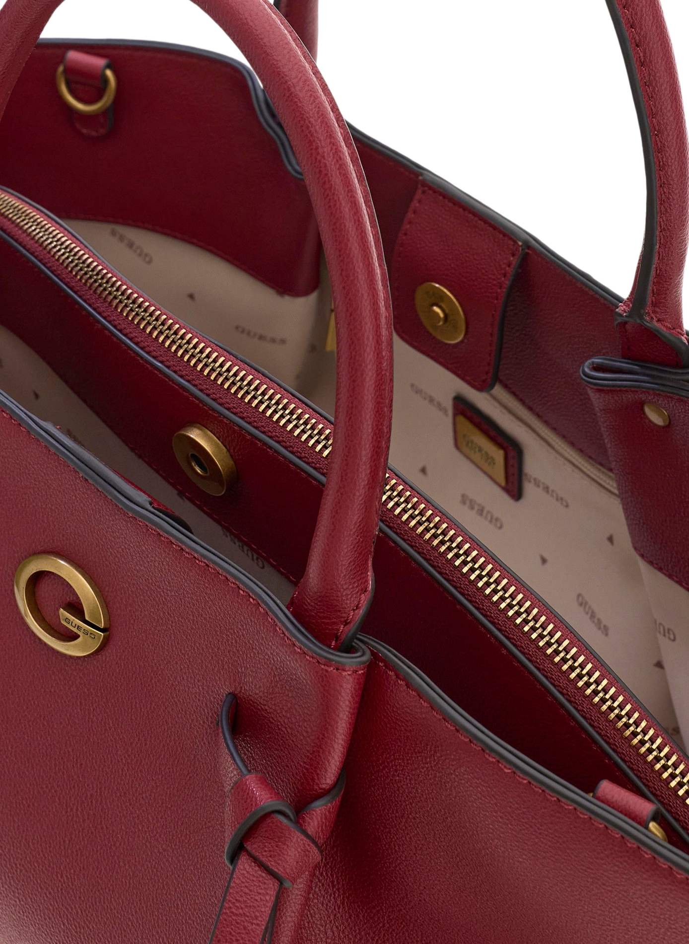 Sac à main effet cuir GUESS Rouge