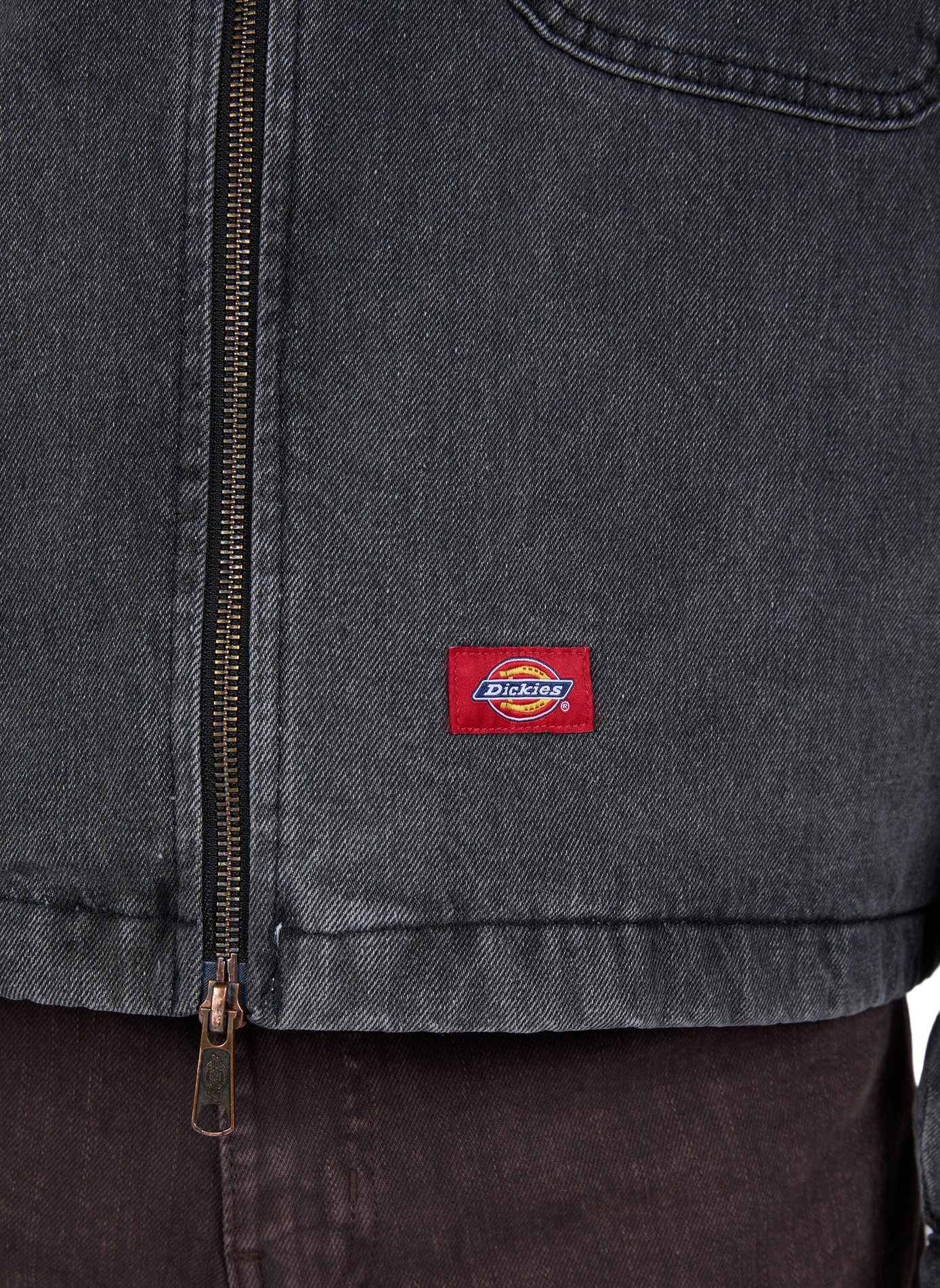 Gerade geschnittene Jeansjacke aus Baumwolle DICKIES Schwarz