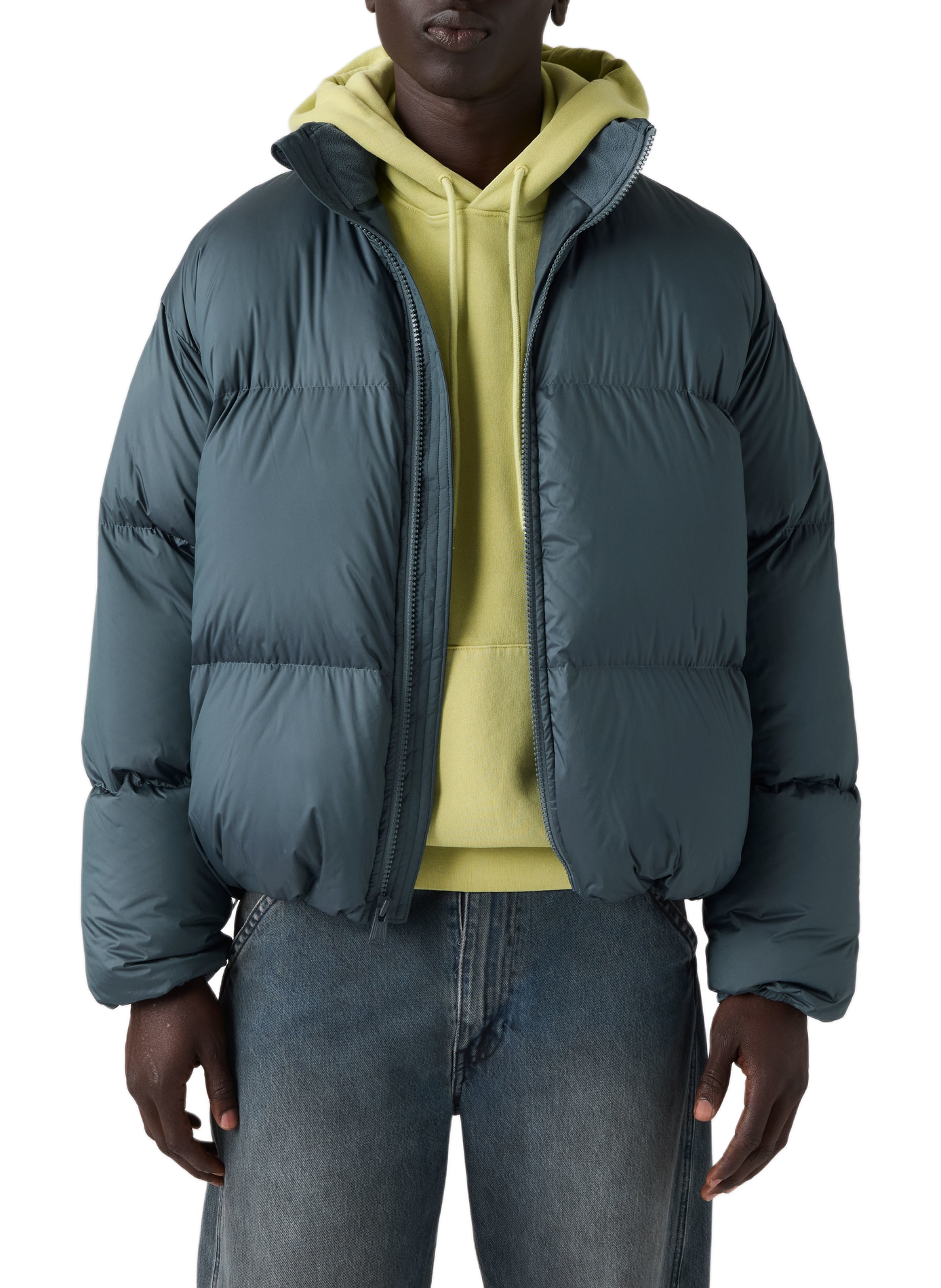 Doudoune droite matelassée unie LEVI'S Bleu