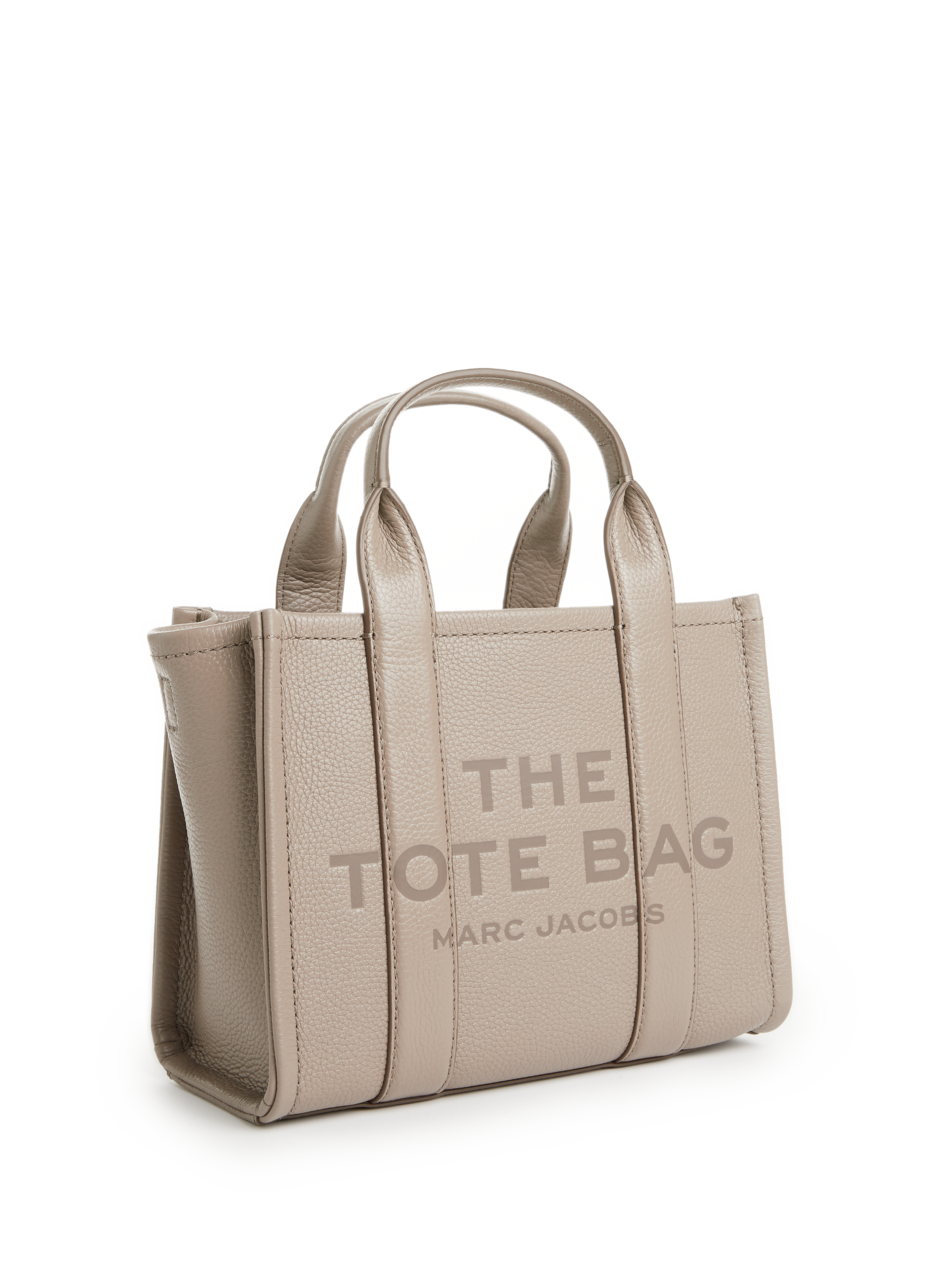 Sac cabas The Leather Small Tote Bag MARC JACOBS Gris