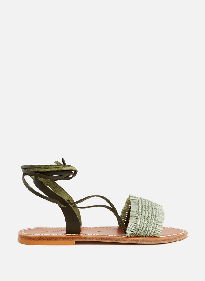 K. JACQUES flat leather sandals