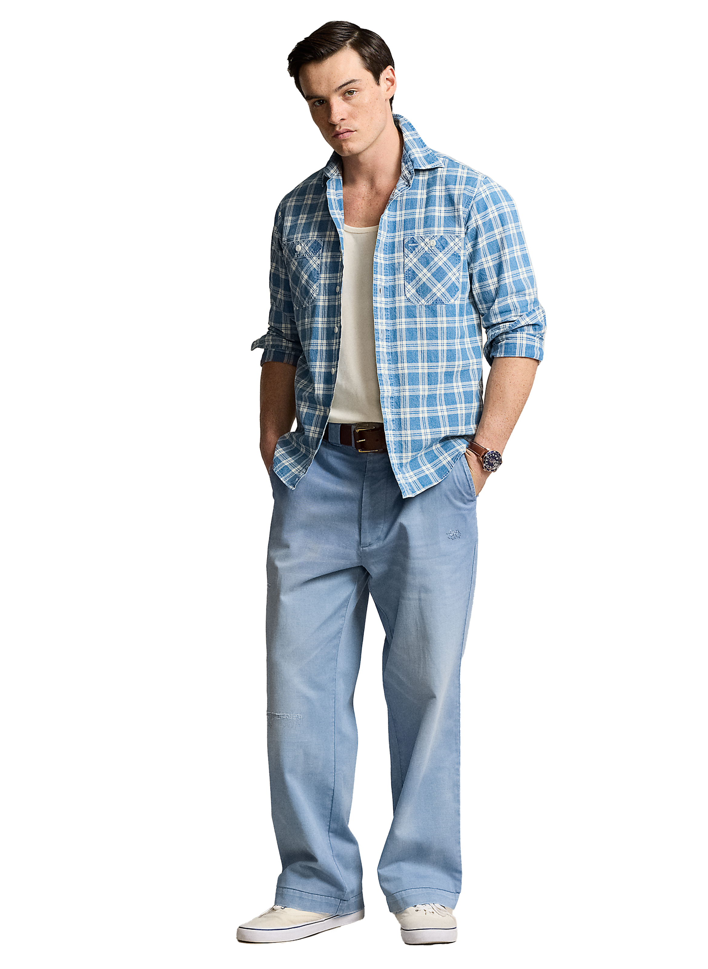 Check cotton Shirt POLO RALPH LAUREN Blue