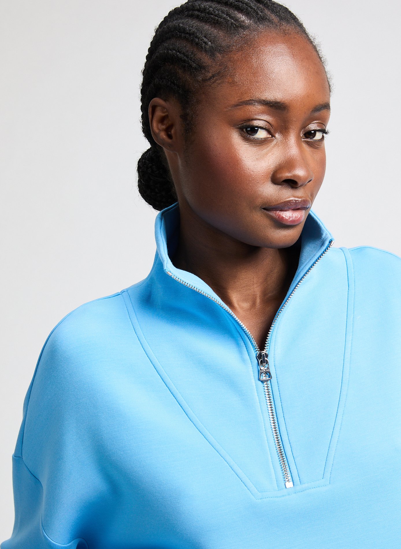 Zip-neck sweatshirt VARLEY Blue