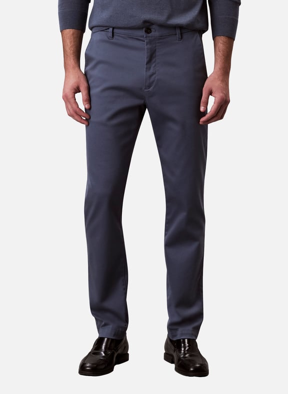 Pantalon slim chino Bleu by CALVIN KLEIN CALVIN KLEIN Pantalon slim chino Bleu