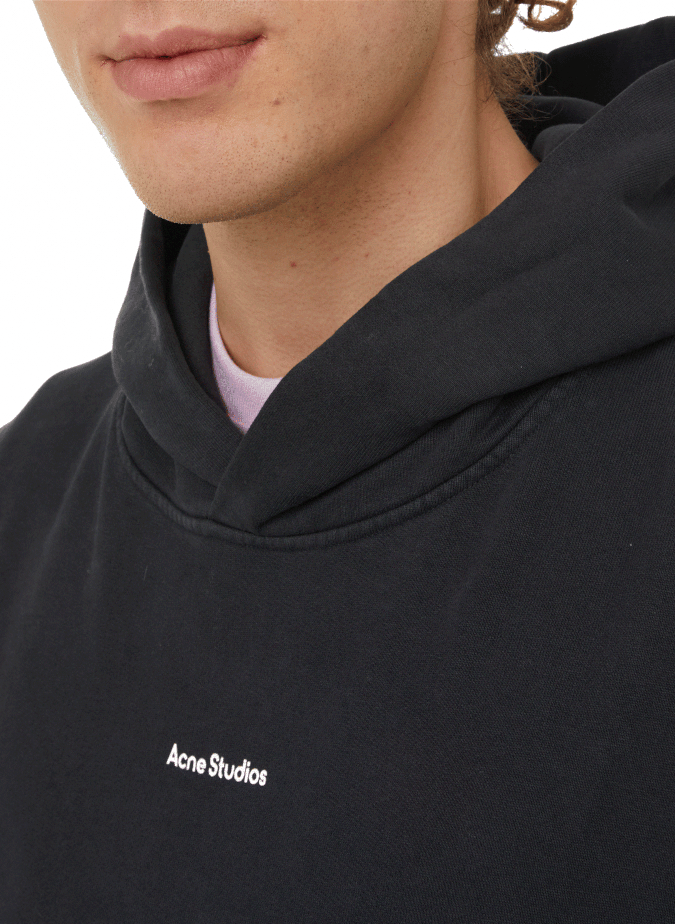 Hoodie en coton ACNE STUDIOS Noir