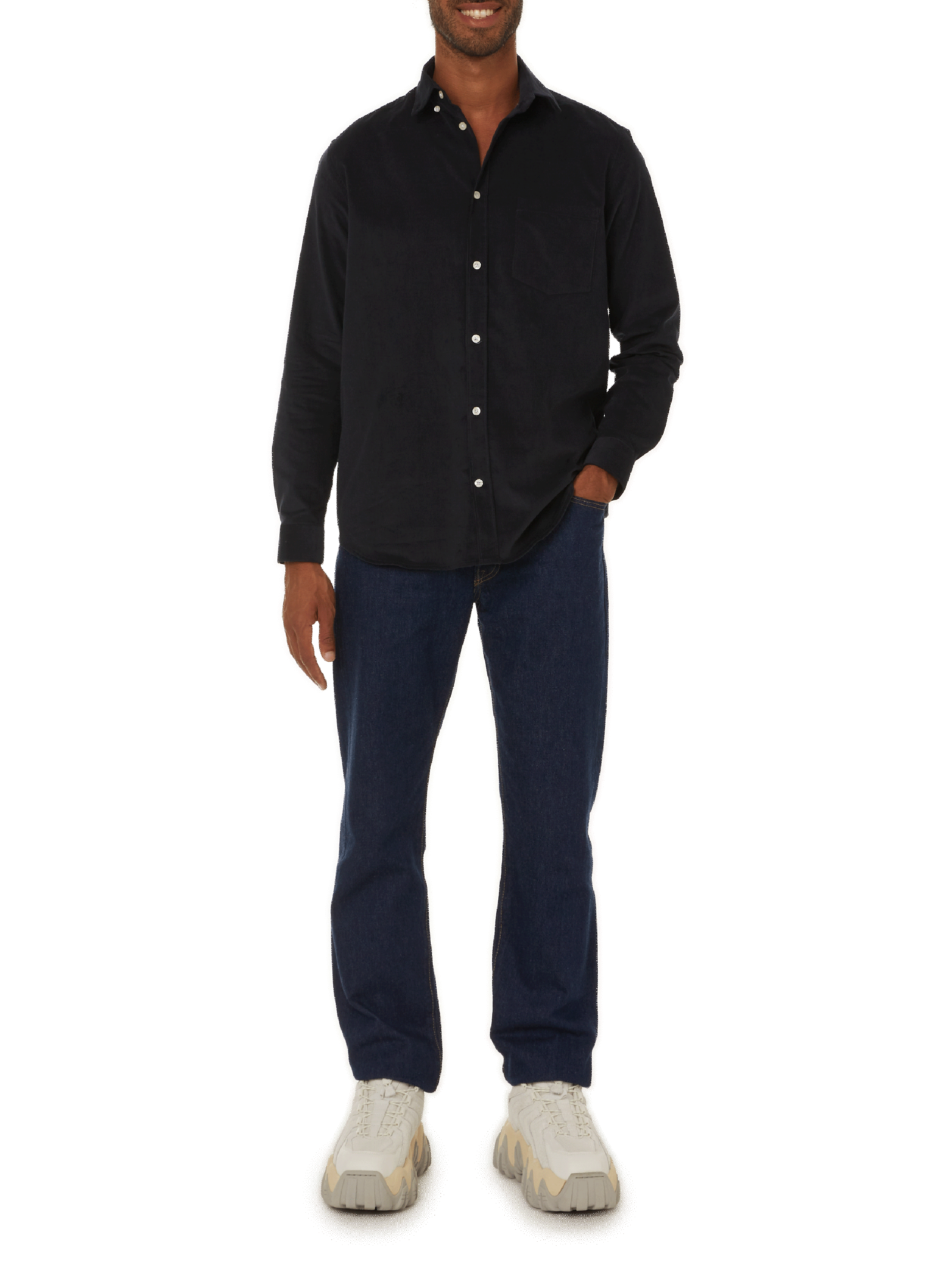 Cotton shirt AU PRINTEMPS PARIS Blue