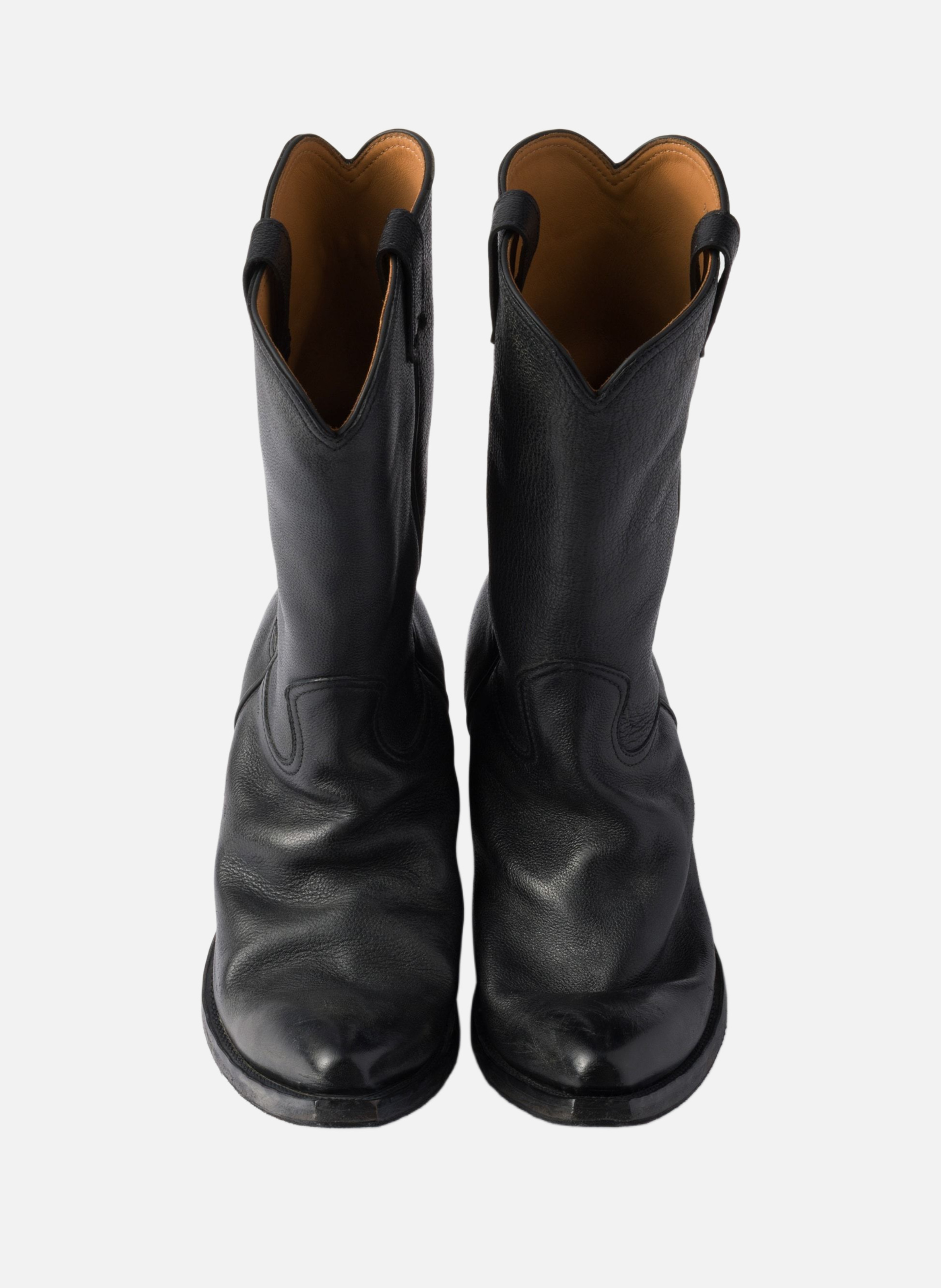 Bottes en cuir PRADA Noir