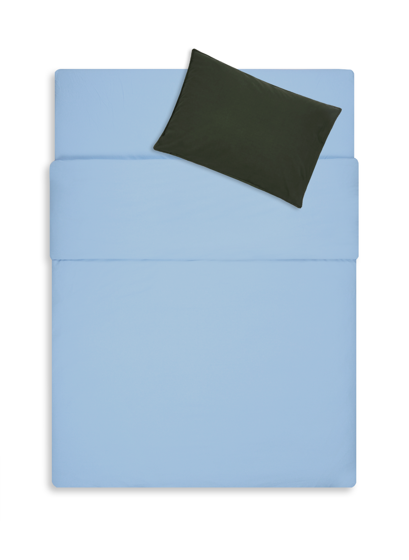 Cotton percale duvet cover AU PRINTEMPS PARIS Blue