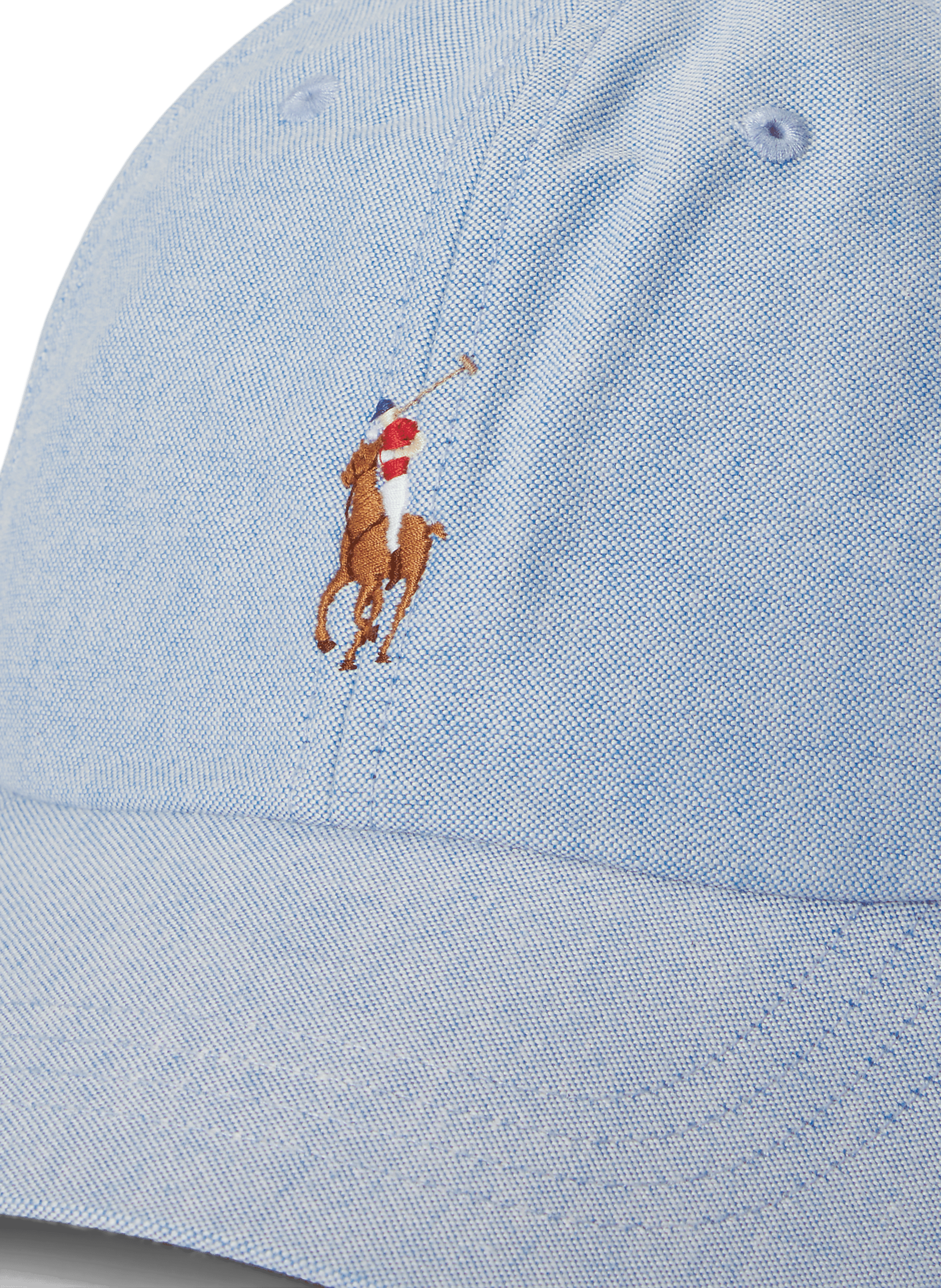 Casquette brodée en coton POLO RALPH LAUREN Bleu