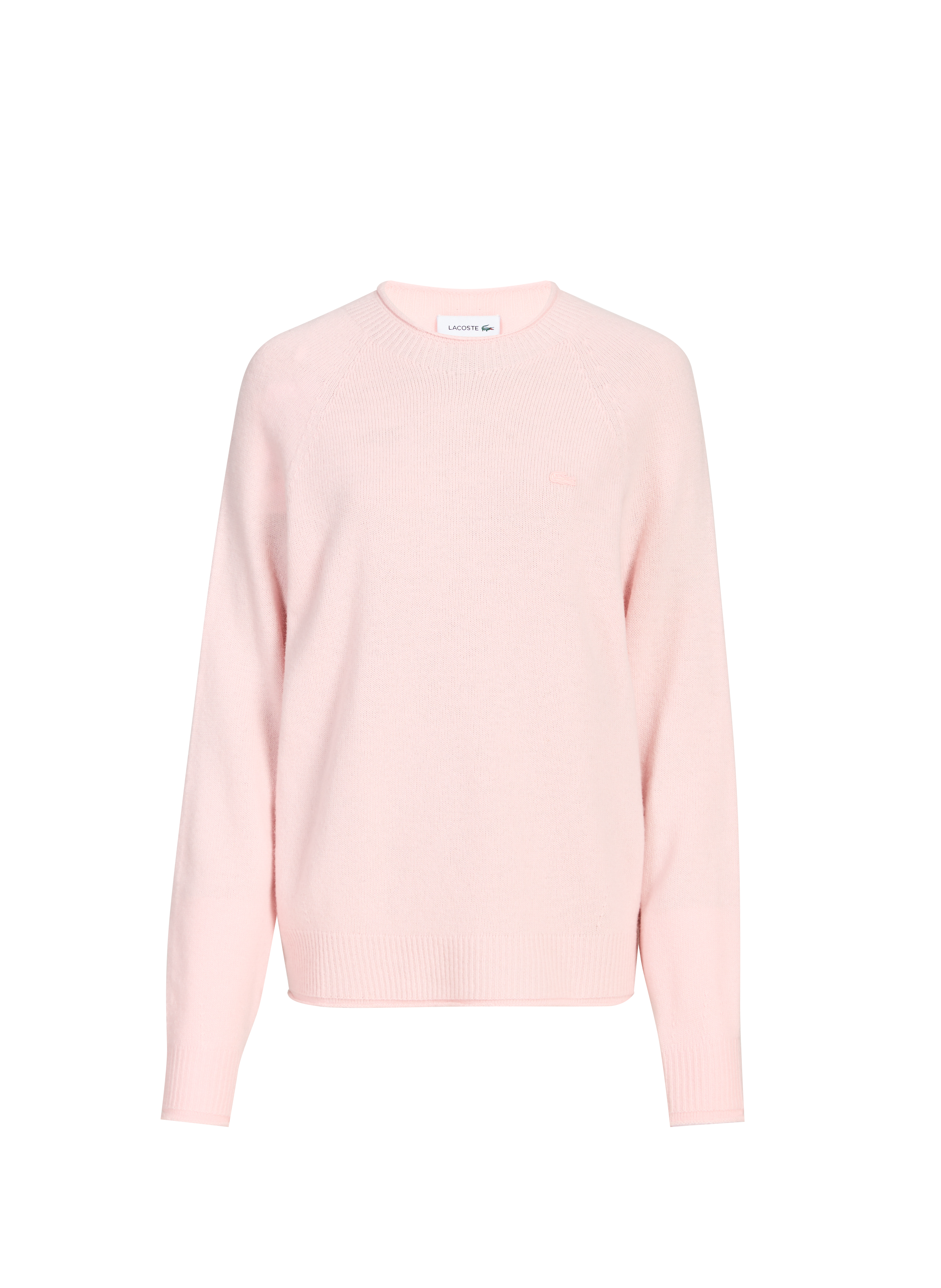 LACOSTE  Round-neck wool jumper Pink