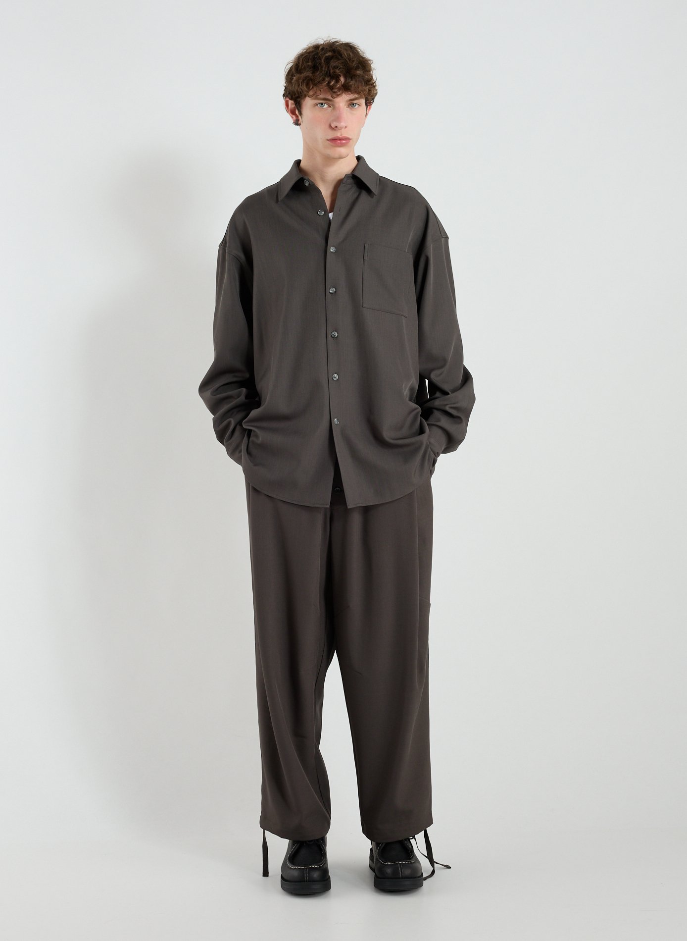 Plain wide-leg Trousers MERELY MADE Grey