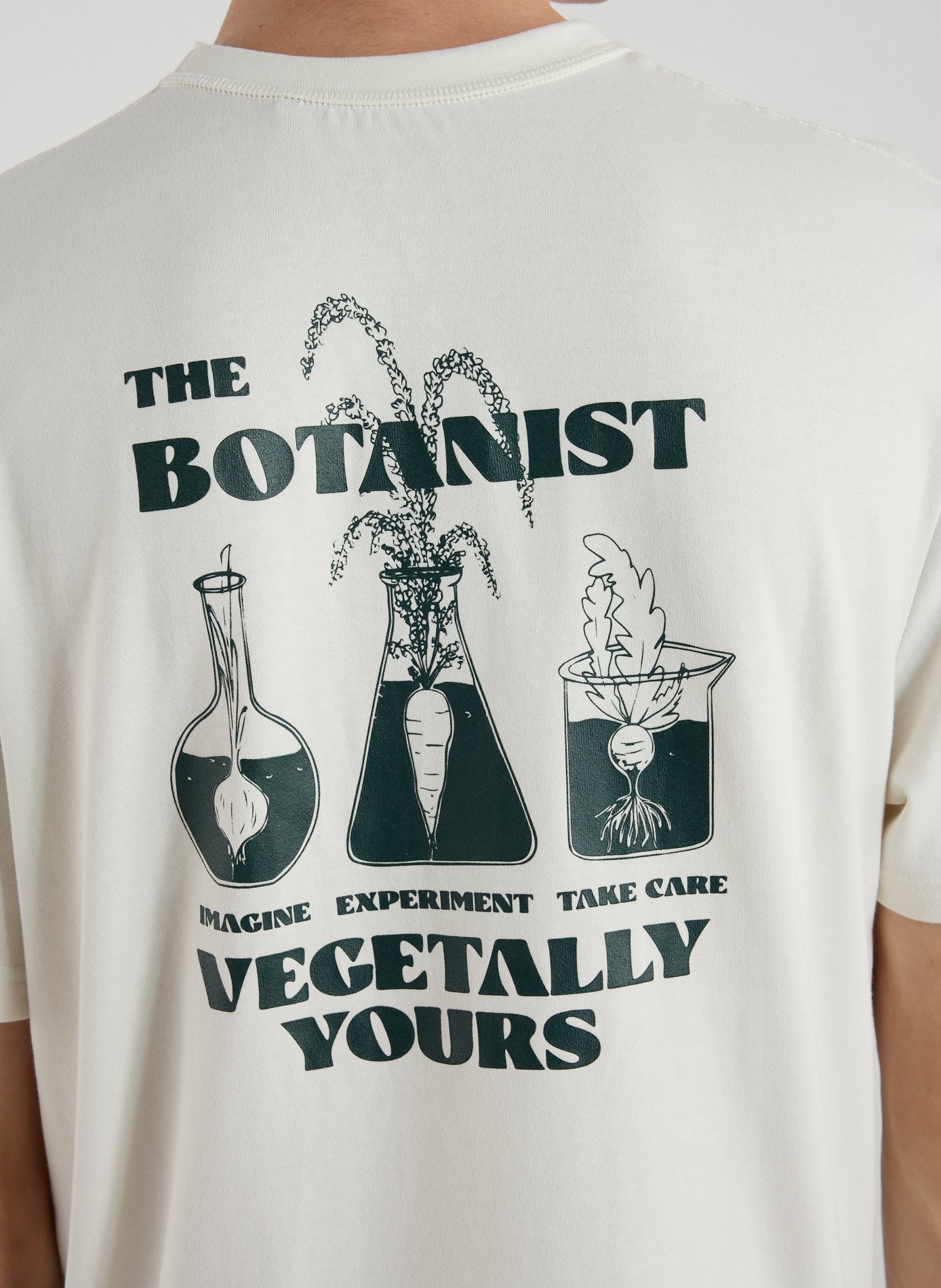 Printed cotton blend T-Shirt FAGUO Beige