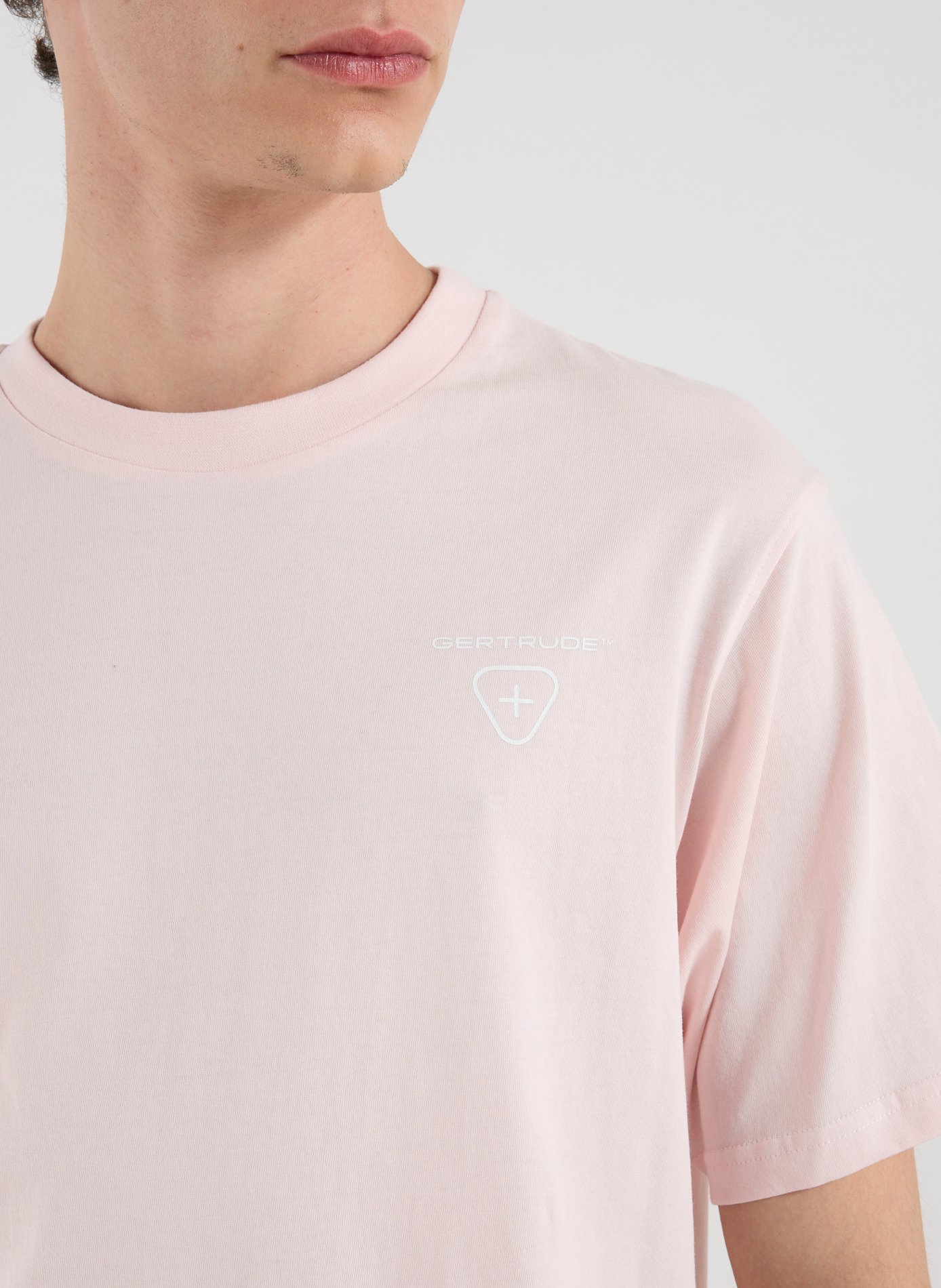 T-shirt manches courtes imprimé en coton GERTRUDE ET GASTON Rose