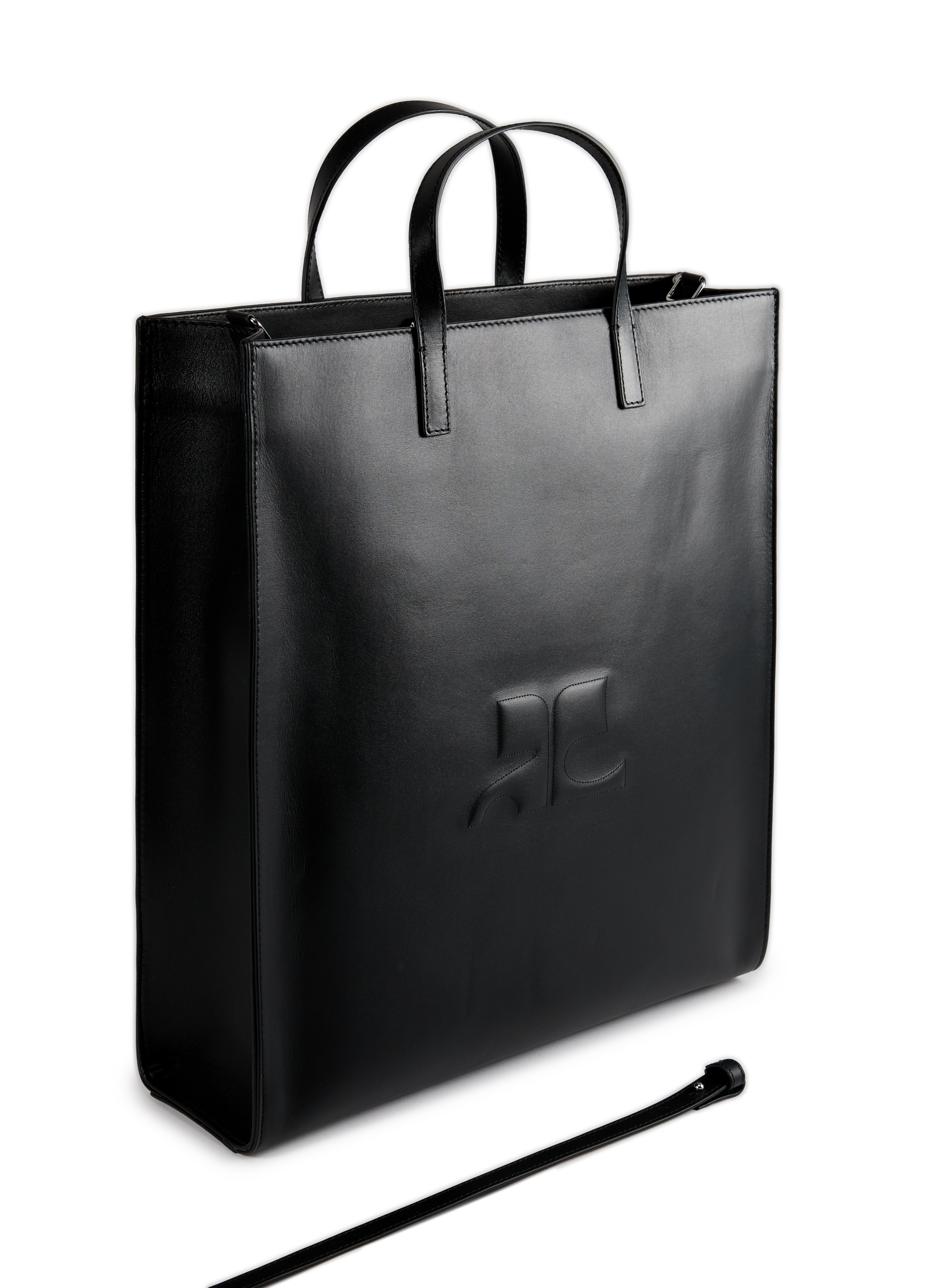 Canvas tote bag  COURRÈGES Black