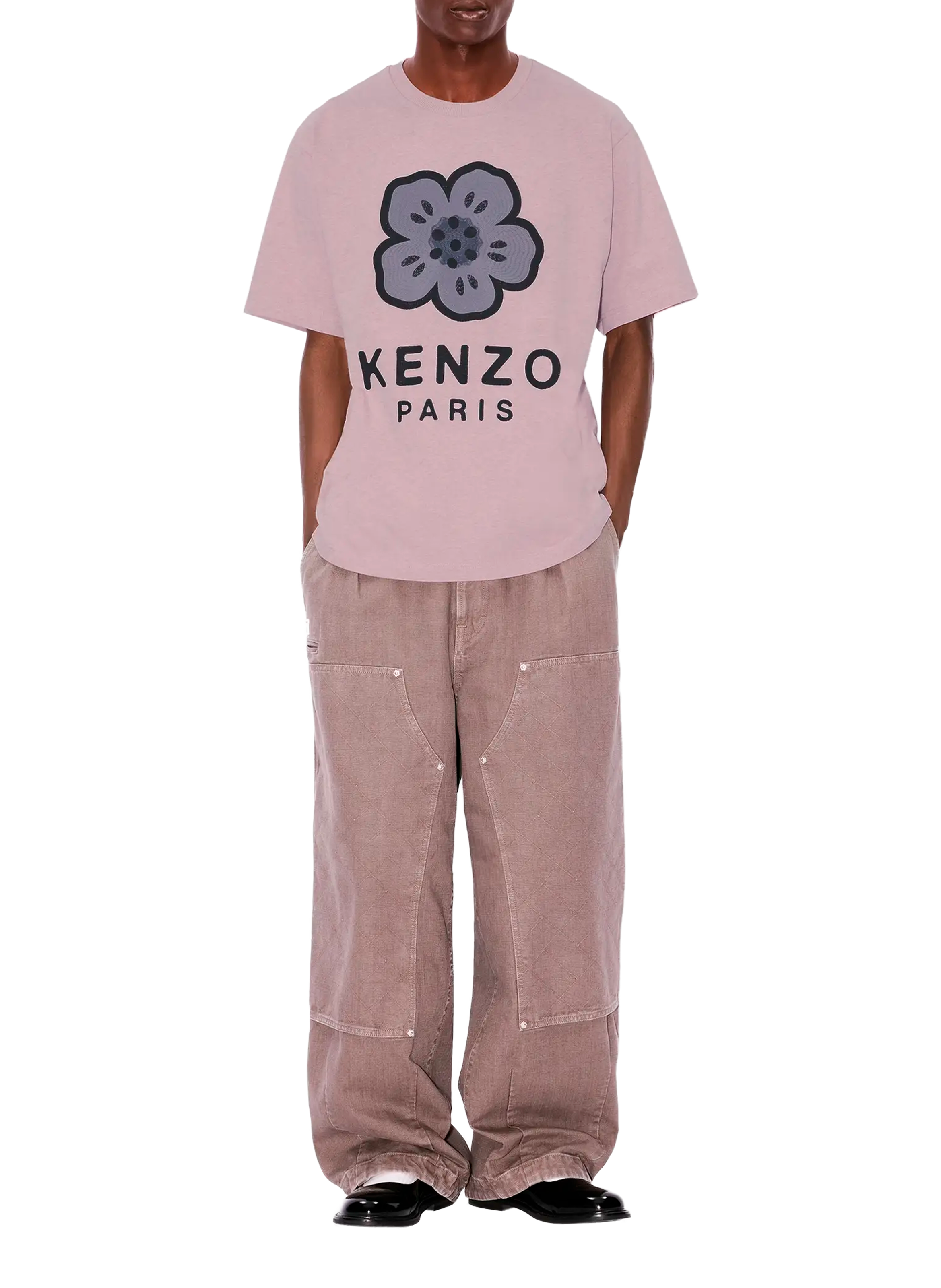 Cotton Logo T-shirt KENZO Pink