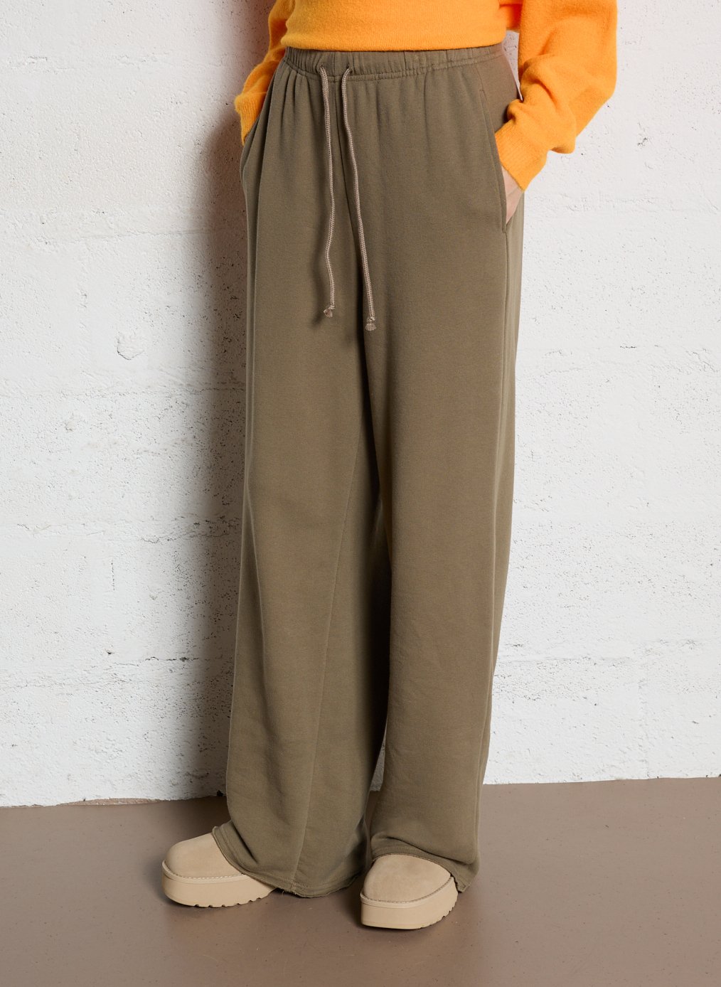 Jogging ample en coton mélangé atubay AMERICAN VINTAGE Vert