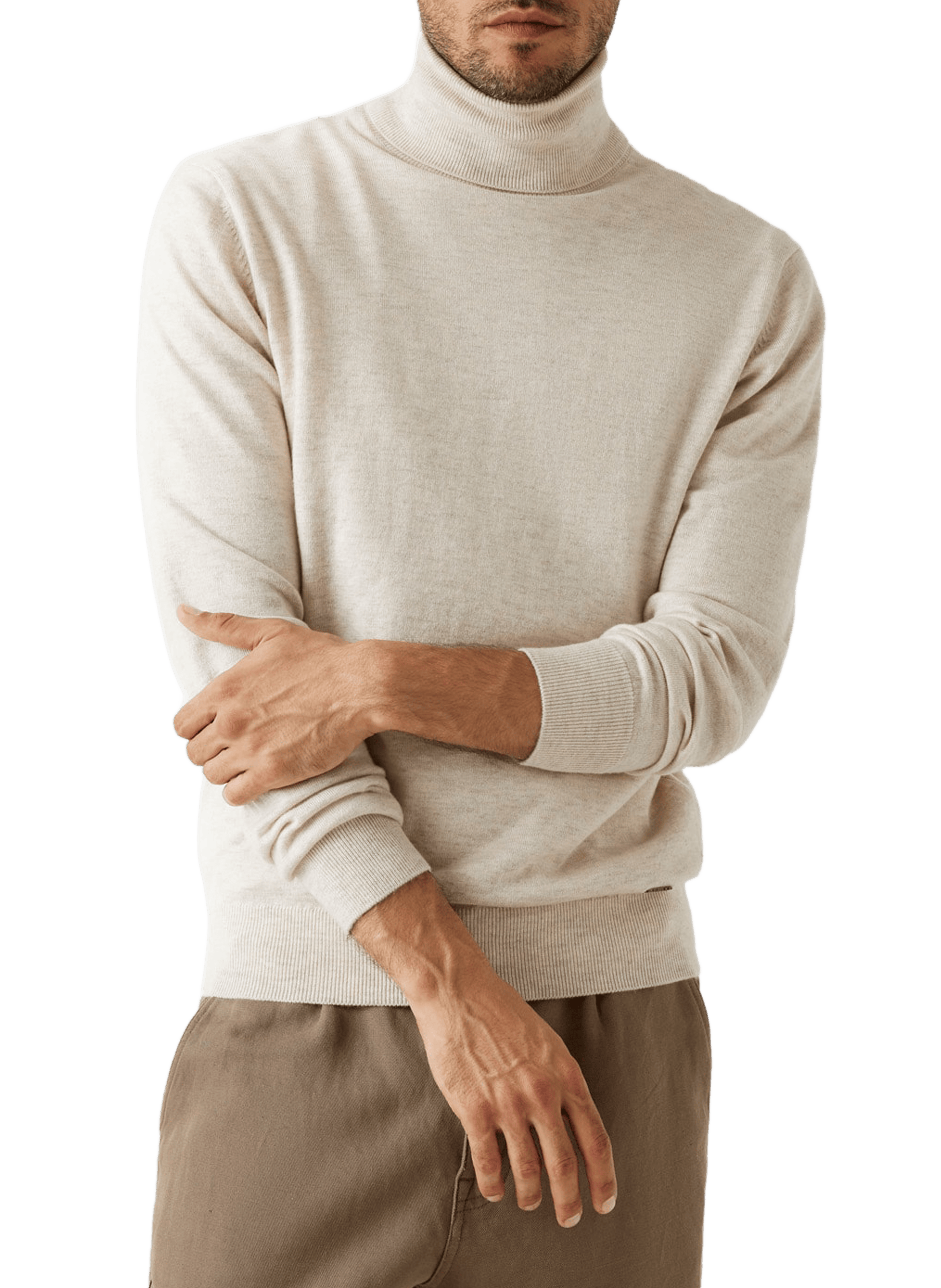 GUESS Turtleneck jumper Beige